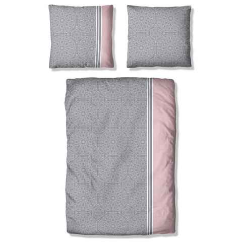 Bettwäsche Narem in Gr. 135x200 oder 155x220 cm, Home affaire, Linon, 2 teilig, romantische Bettwäsche aus Baumwolle