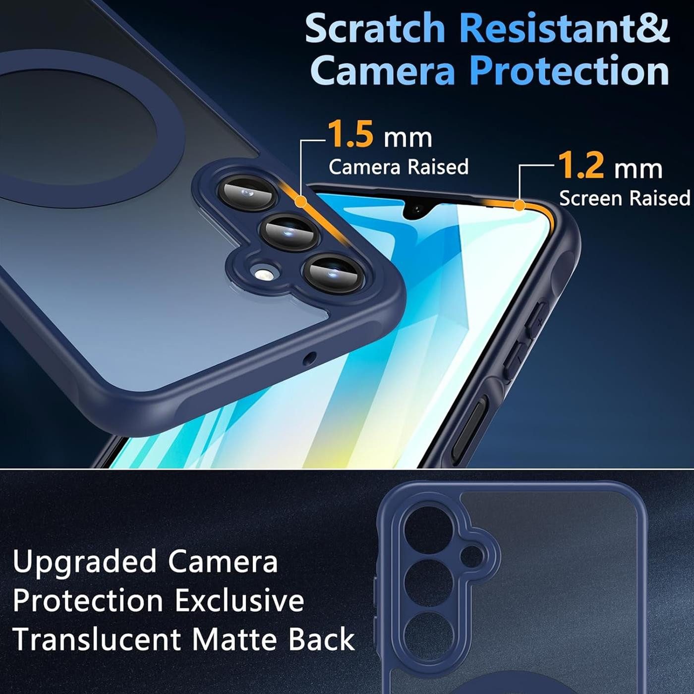 CoolGadget Handyhülle Magnet-Hülle für Samsung Galaxy A17 5G Schutzhülle magnetisch 6,7 Zoll, Hülle Matt Stoßfest kompatibel mit QI-Laden Zubehör Kameraschutz Case