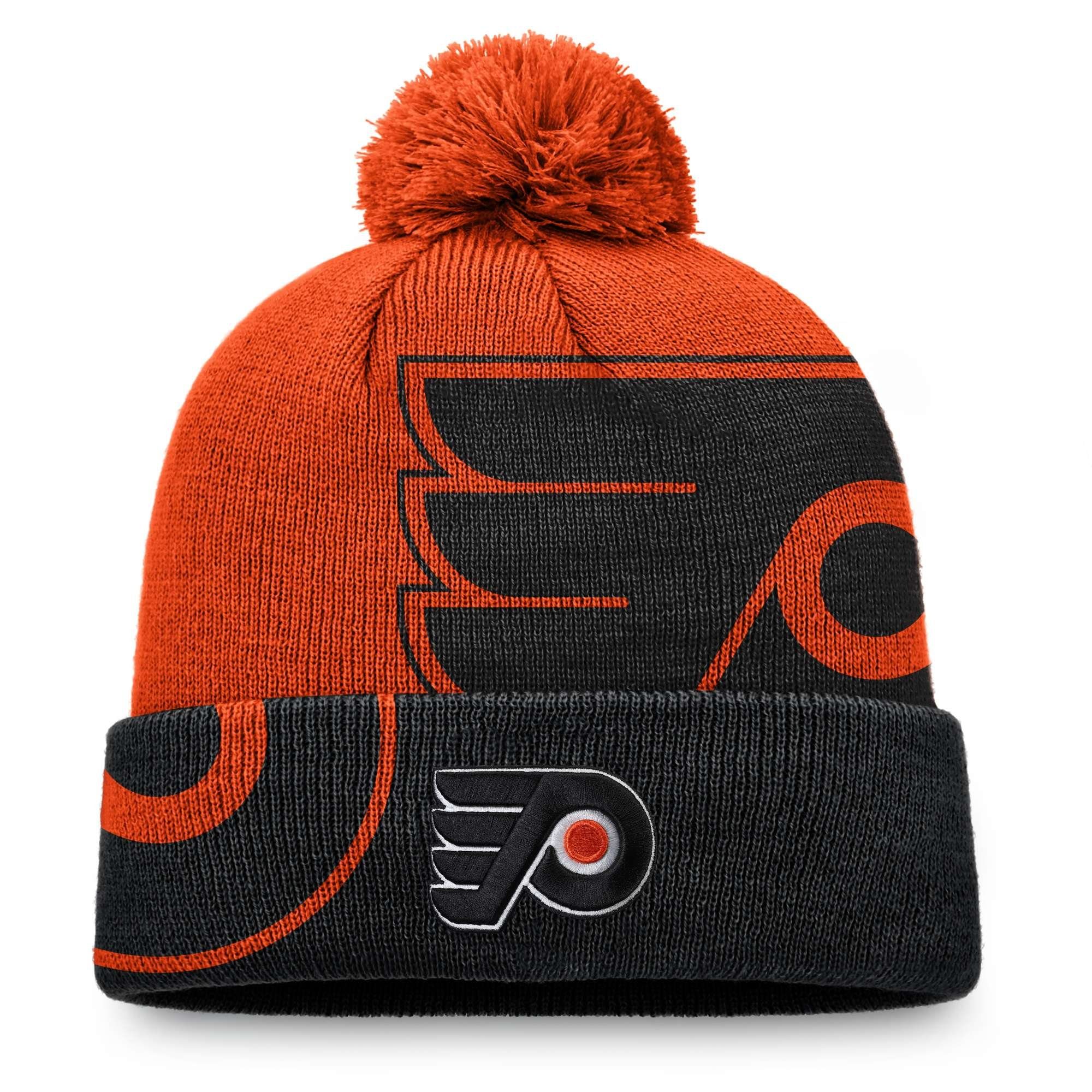 Block Fanatics Cuffed Philadelphia Flyers Party NHL Bobble Beanie