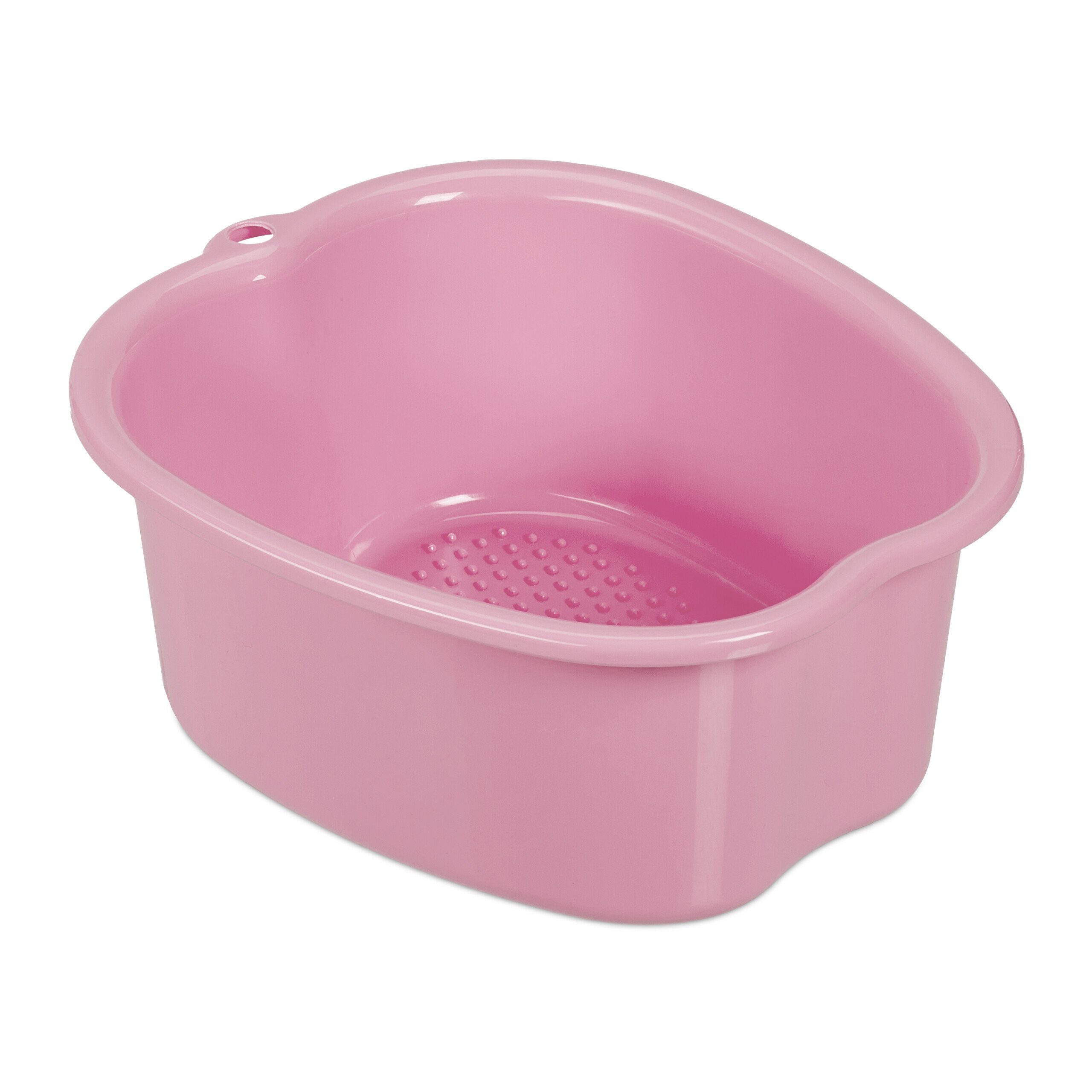 relaxdays Fußbad 2x Fußbadewanne, Pink