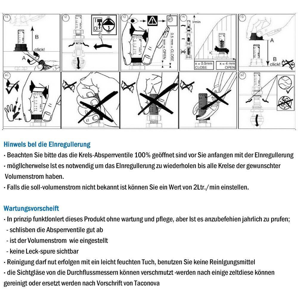 XERSEK Fußbodenheizung Edelstahl Heizkreisverteiler 2-13 Fach Heizkreise für Fußbodenheizung, mit Entlüfter Durchflussmesser für HKV