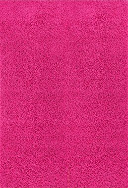 Hochflor-Teppich UNI CHIC 2308, Surya, rechteckig, Höhe: 37 mm, Flauschig, Langflor, Weich, Wohnzimmer Flurteppich, Pink