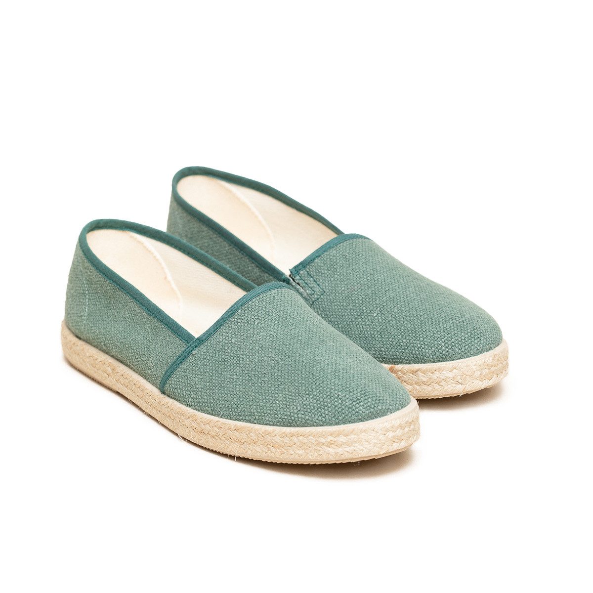 Gottstein Camping Linen Espadrille (1-tlg) Espadrilles - Mit Kautschuksohle, Aus recyceltem Leinenstoff
