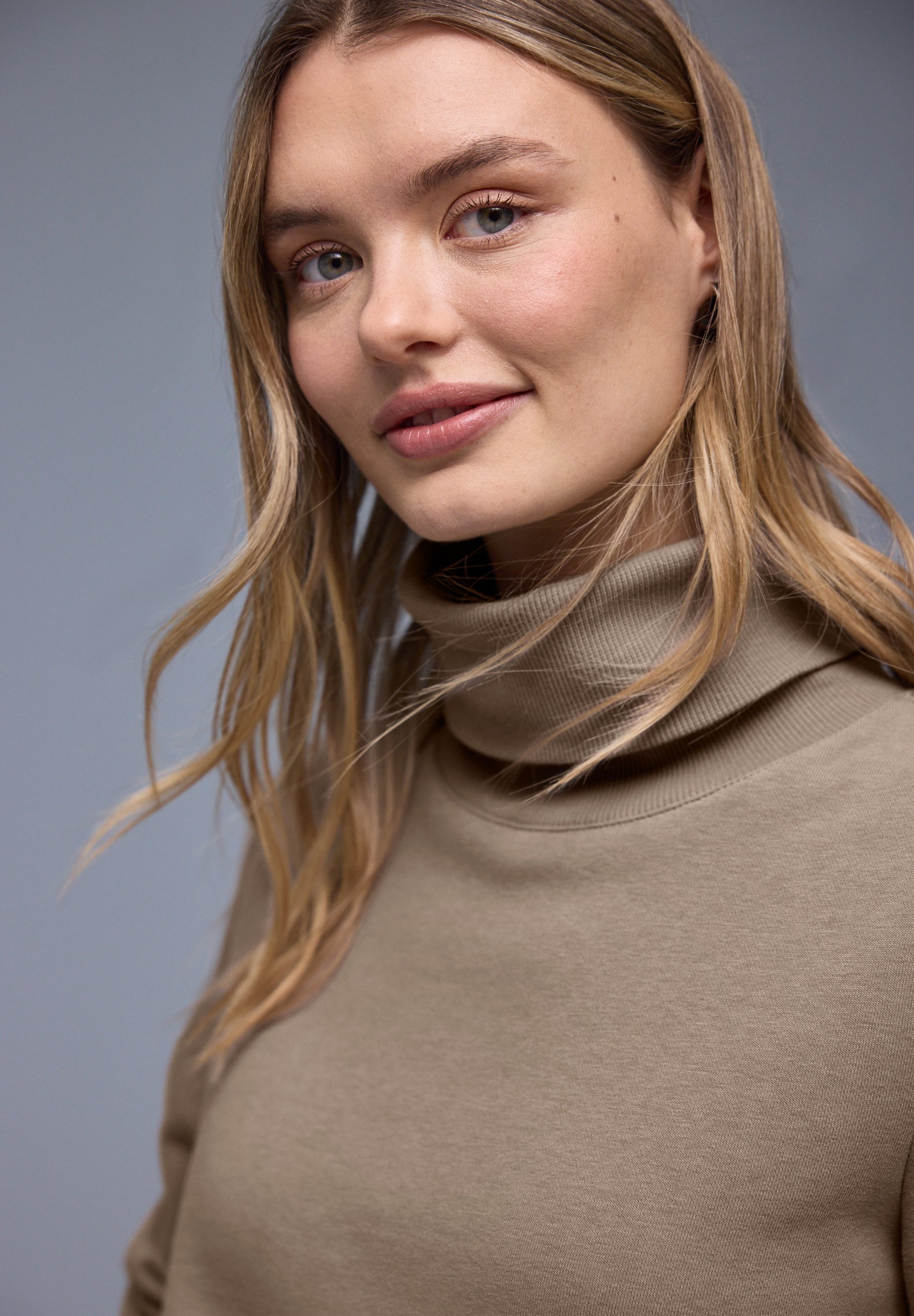 STREET ONE Sweater mit Stehkragen