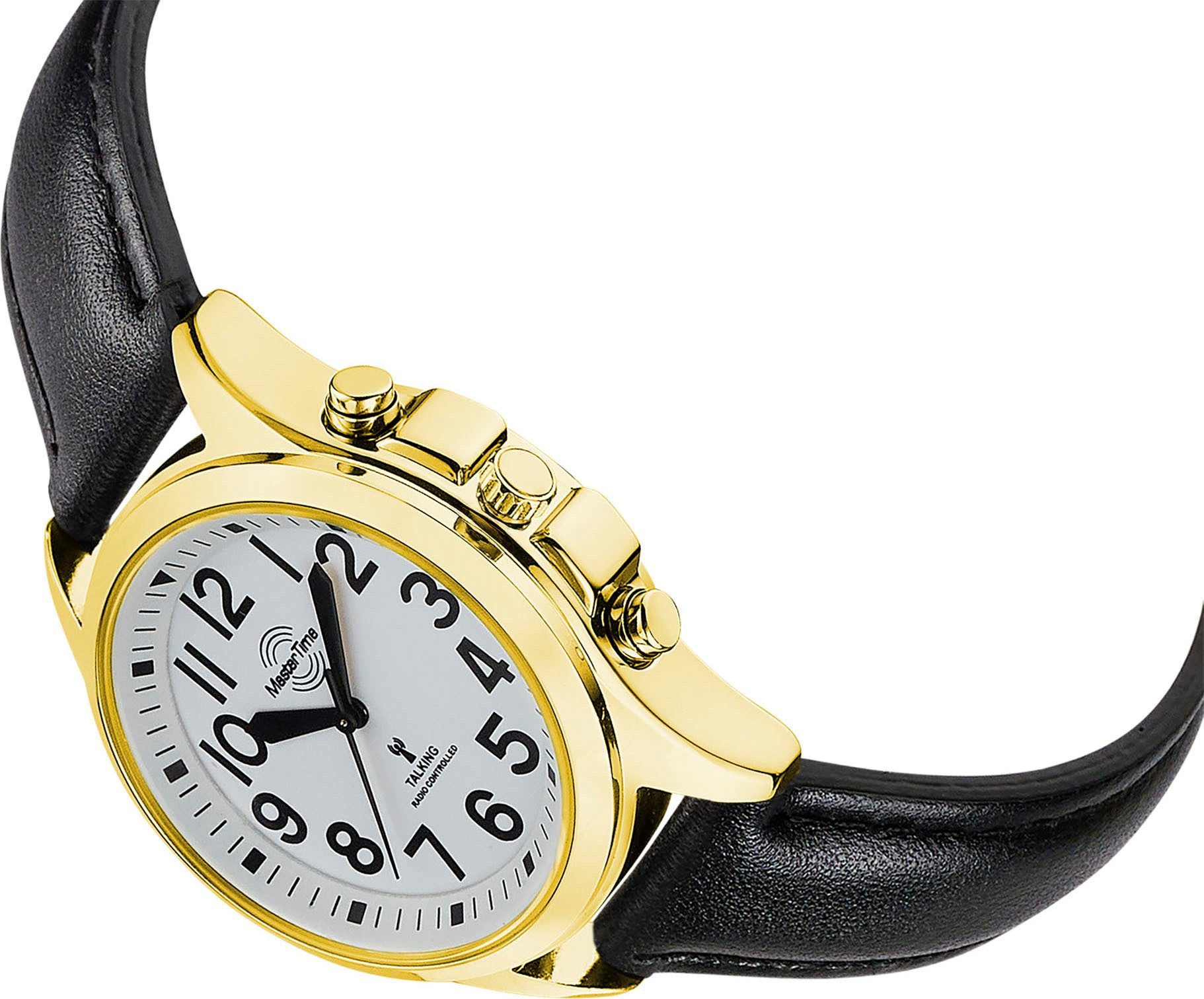 MASTER TIME Funkuhr Sprechende Funkuhr MTLA-10942-12L, Quarzuhr, Armbanduhr günstig online kaufen