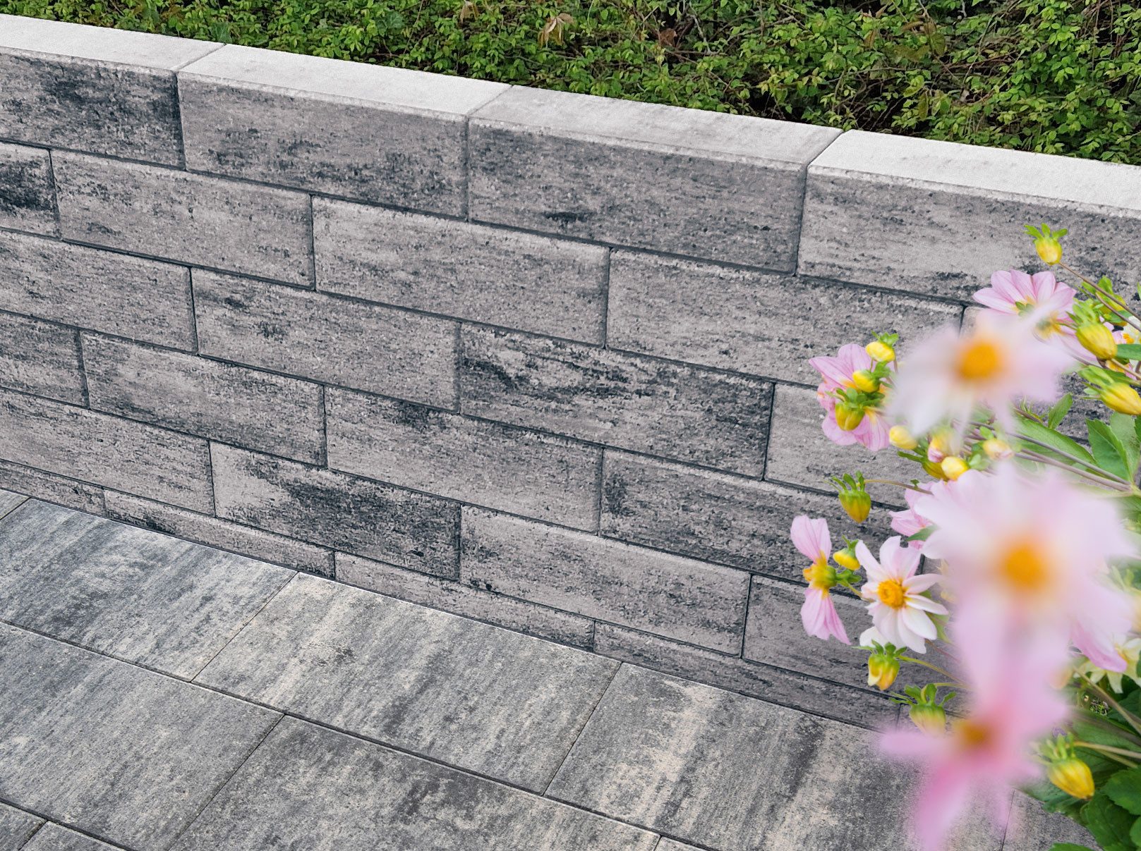 Diephaus Mauerstein MURENO MAUER WEIß-SCHWARZ 40/20/14 PE2