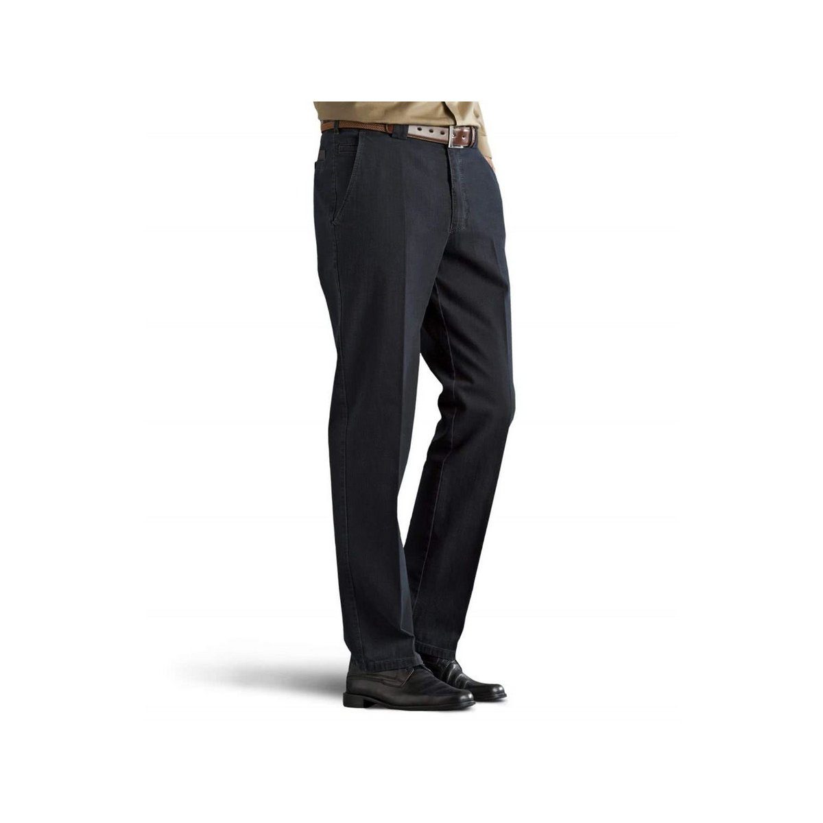 MEYER 5-Pocket-Jeans dunkel-blau (1-tlg)