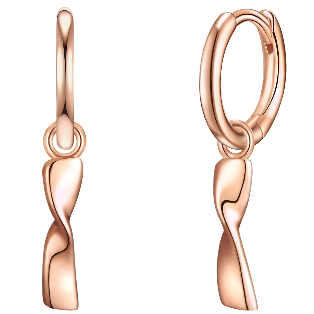 Glanzstücke München Paar Creolen Set: GSM1275 (2-tlg), Creolen Sterling Silber roségold