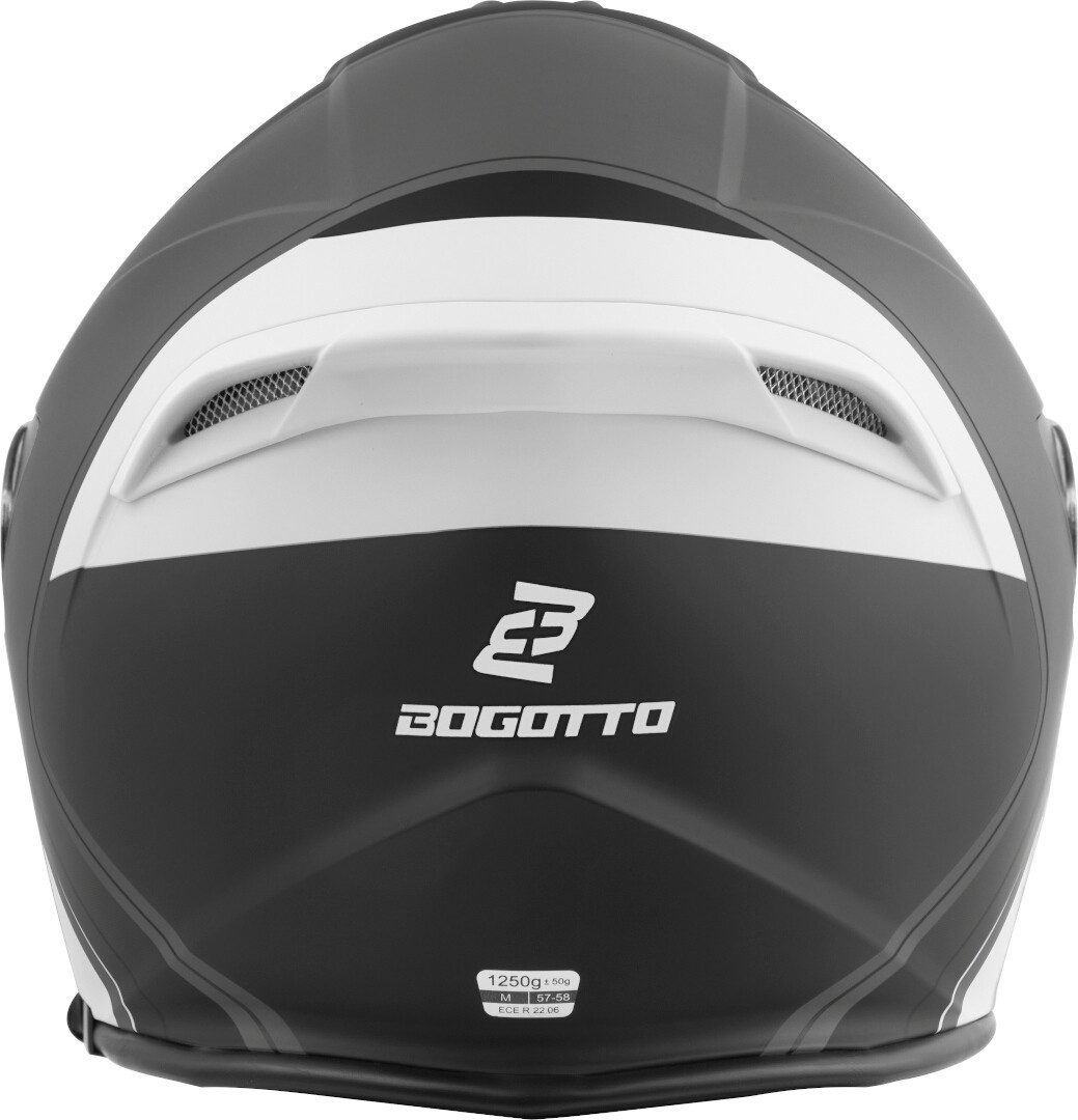 Bogotto Motorradhelm H586 City-B Jethelm, herausnehmbares Innenfutter,integriertes Sonnenvisier