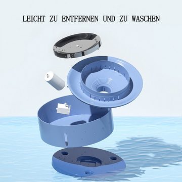 Yalion Trinkbrunnen 8 L Wasserspender mit großem Fassungsvermögen für Katzen Hunde, 15 dB ultraleise, LED, Dreifachfiltersystem