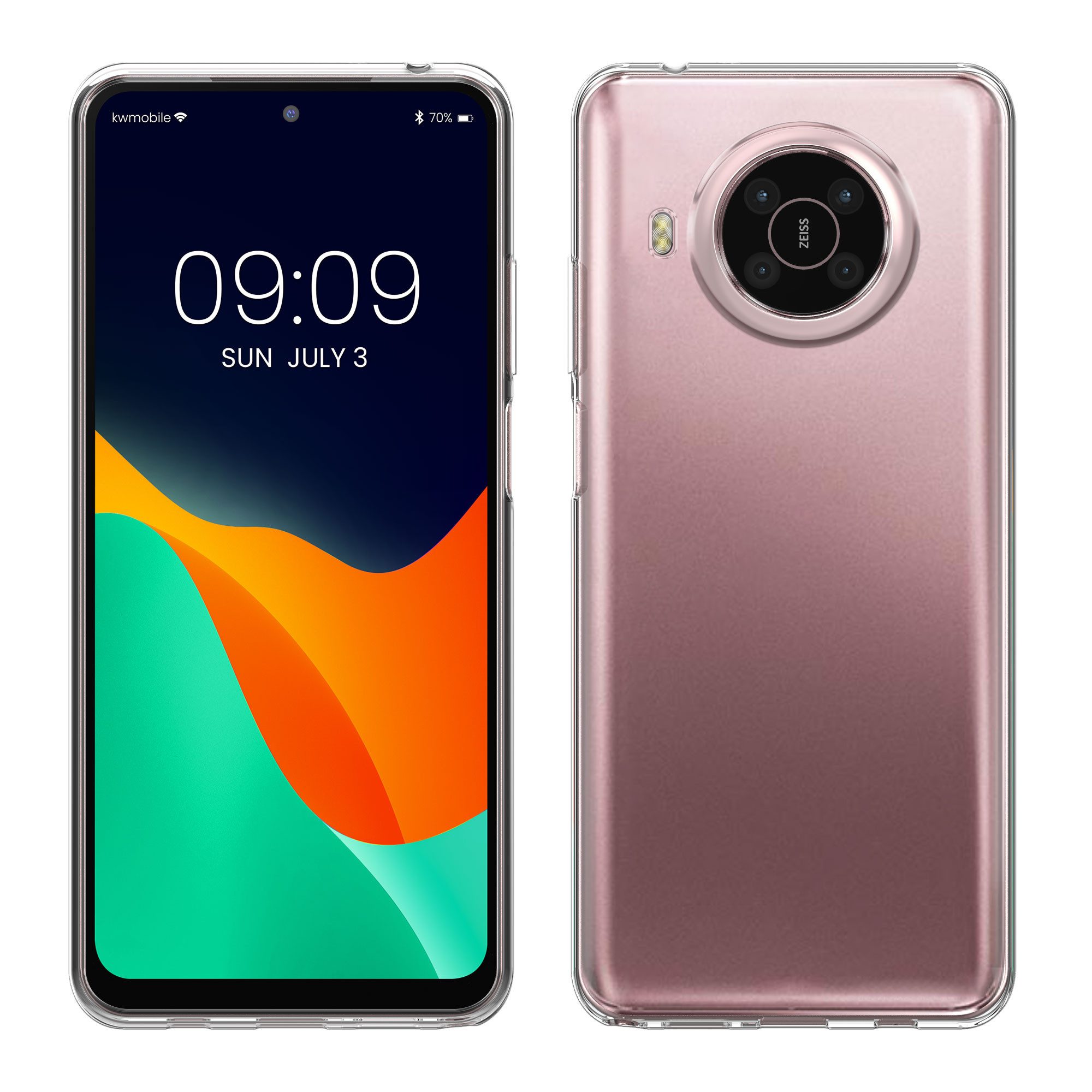 kwmobile Handyhülle Hülle für Nokia X20 / X10, Silikon Handyhülle transparent - Handy Case gummiert