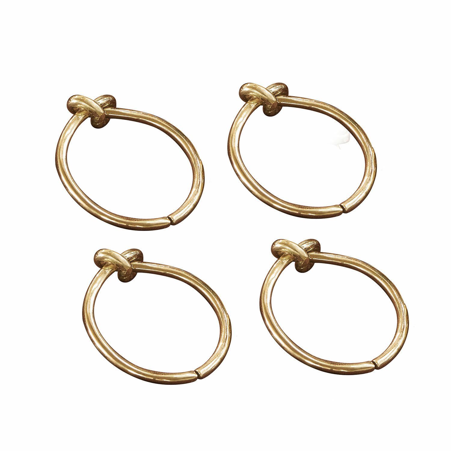 Mirabeau Serviettenring Serviettenring 4er Set Motje gold, Messing