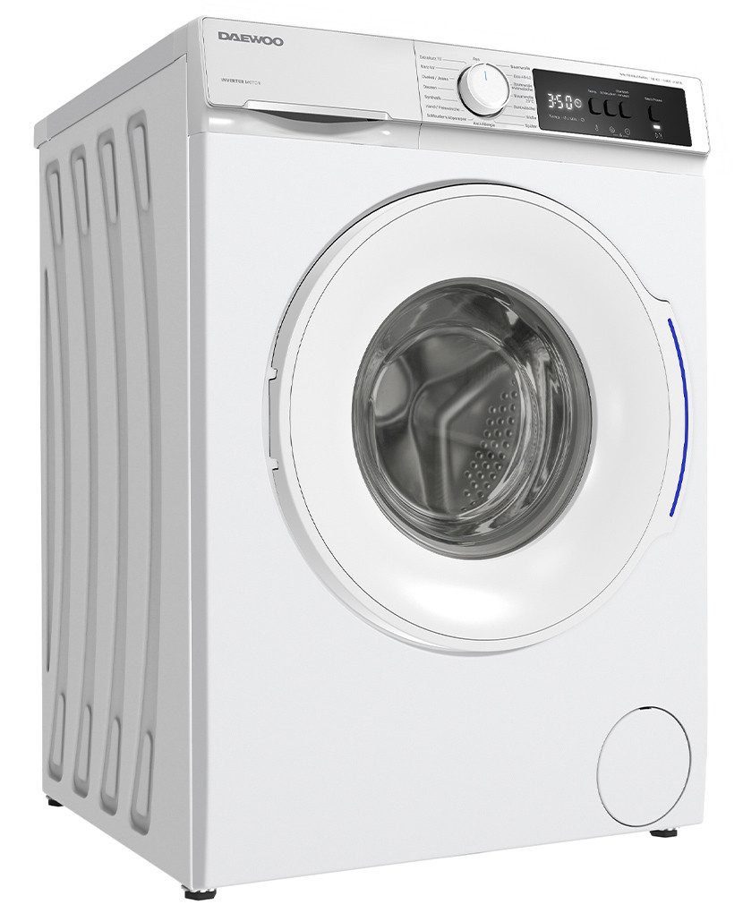 Daewoo Waschmaschine WM FBR0634W0A-DE, 10 kg, 1400 U/min, Kindersicherung, Mengenerkennung, Überlaufschutz