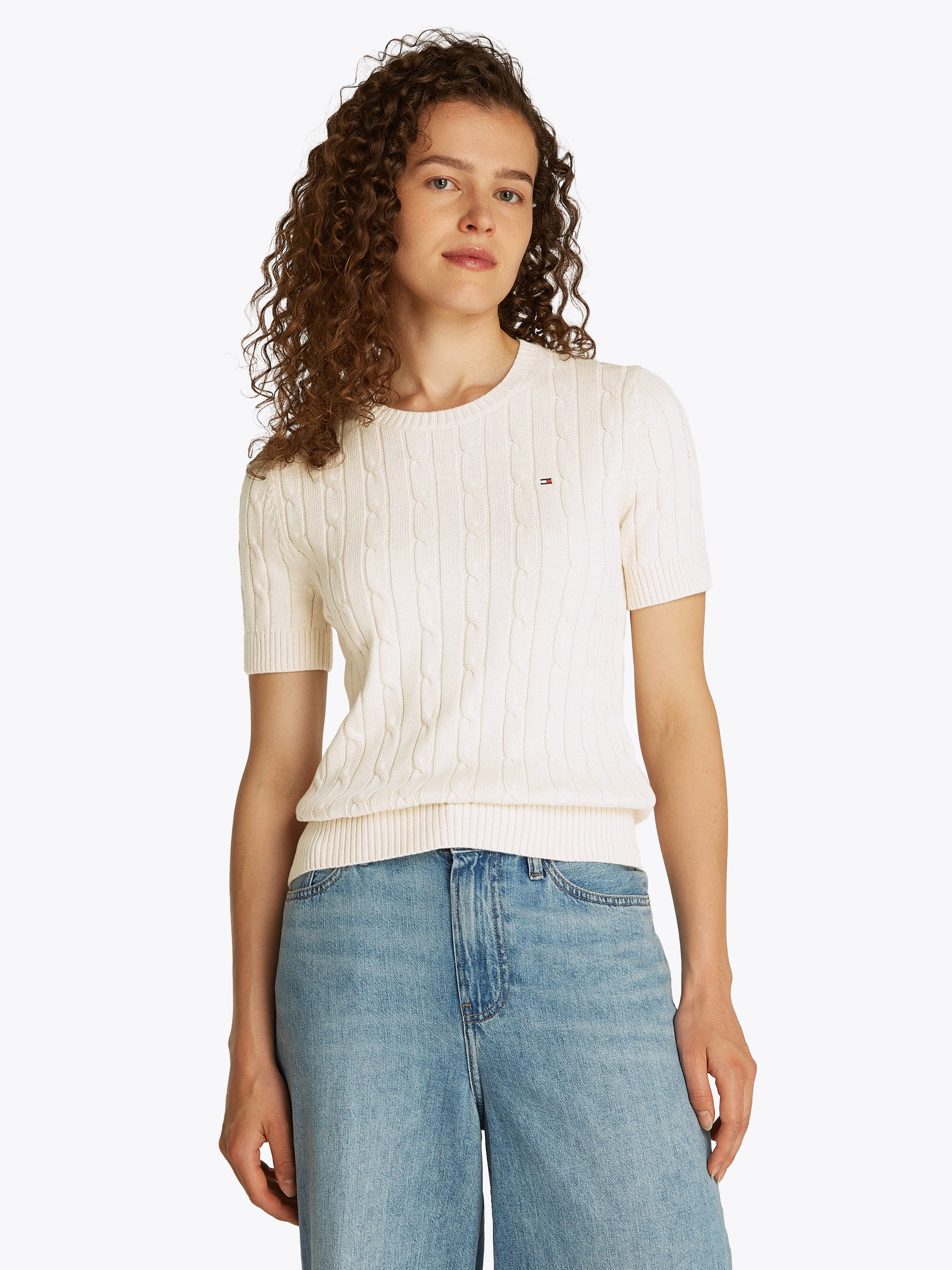 Tommy Hilfiger Kurzarmpullover 1985 CO MINI günstig online kaufen