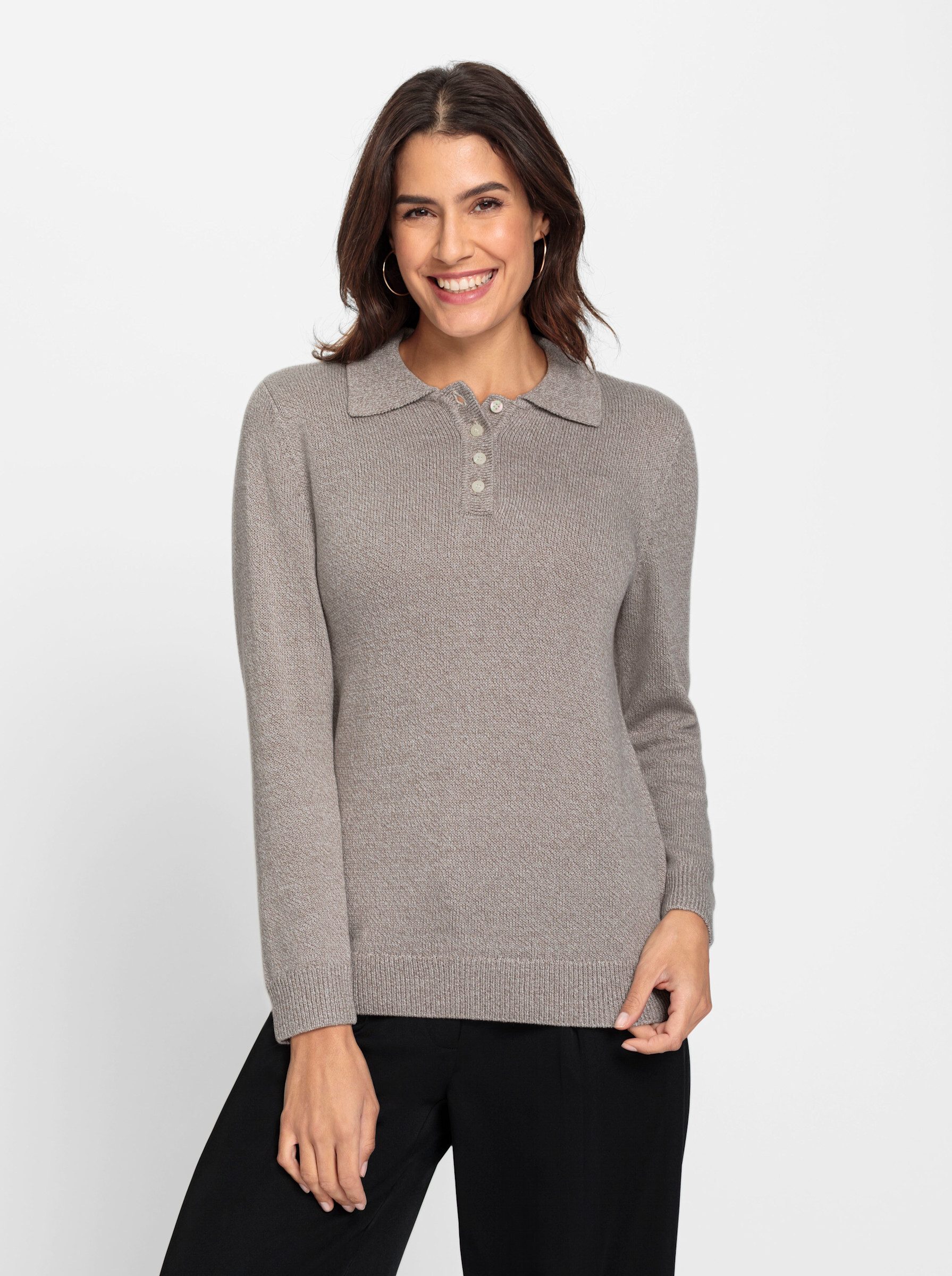 Strickpullover Polopullover