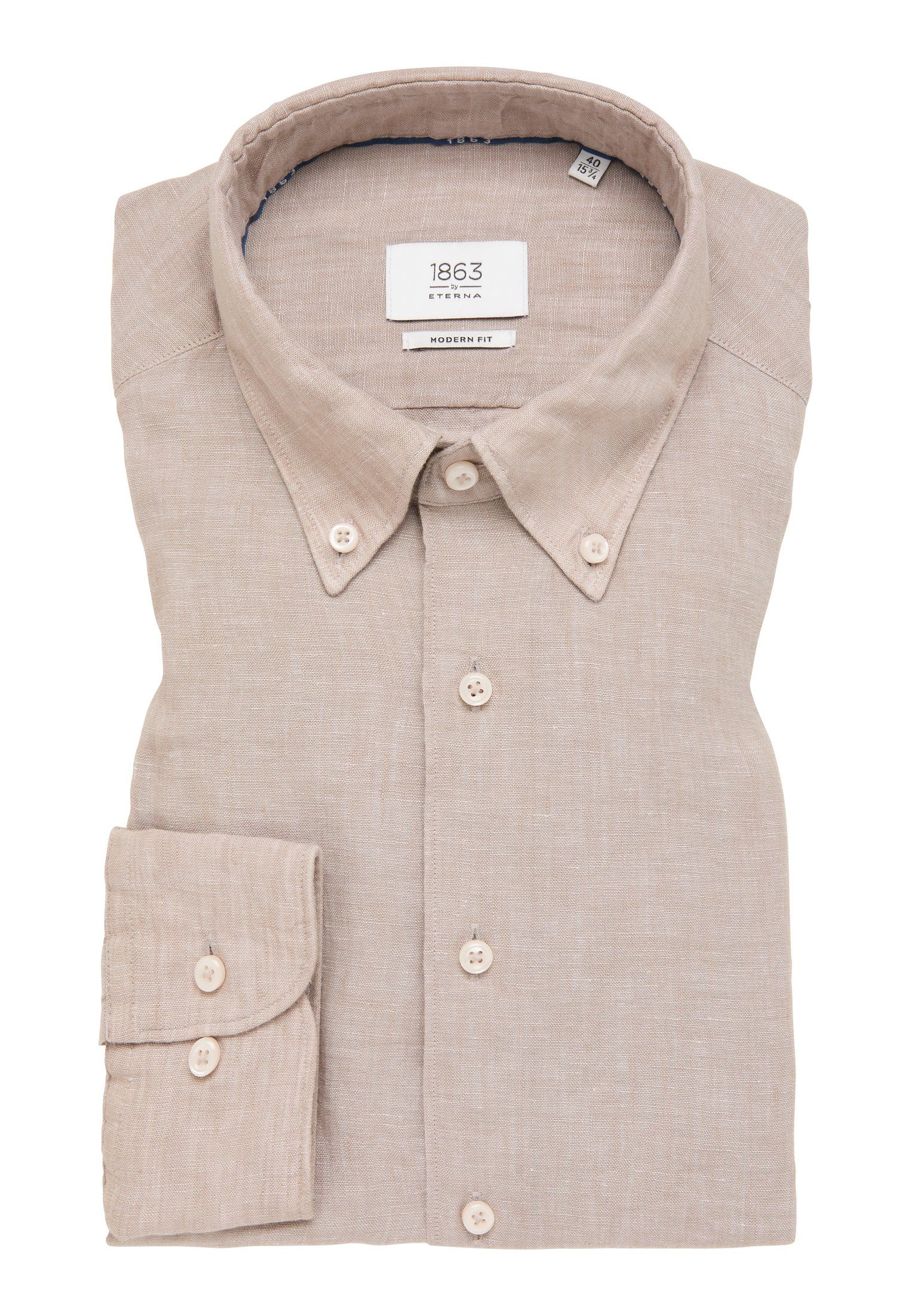 Eterna Langarmhemd MODERN FIT EASY IRON (bügelleicht)