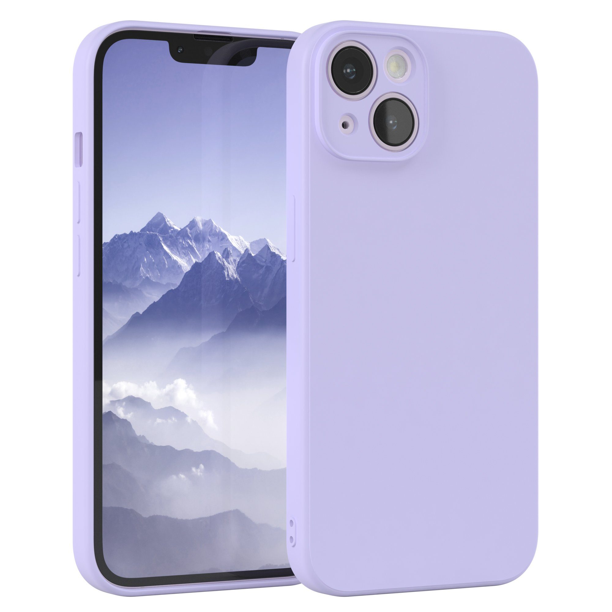 EAZY CASE Handyhülle TPU Hülle für Apple iPhone 14 6,1 Zoll, Silikonhülle stoßfest Smart Slimcover tpu case Violett / Lila Lavendel