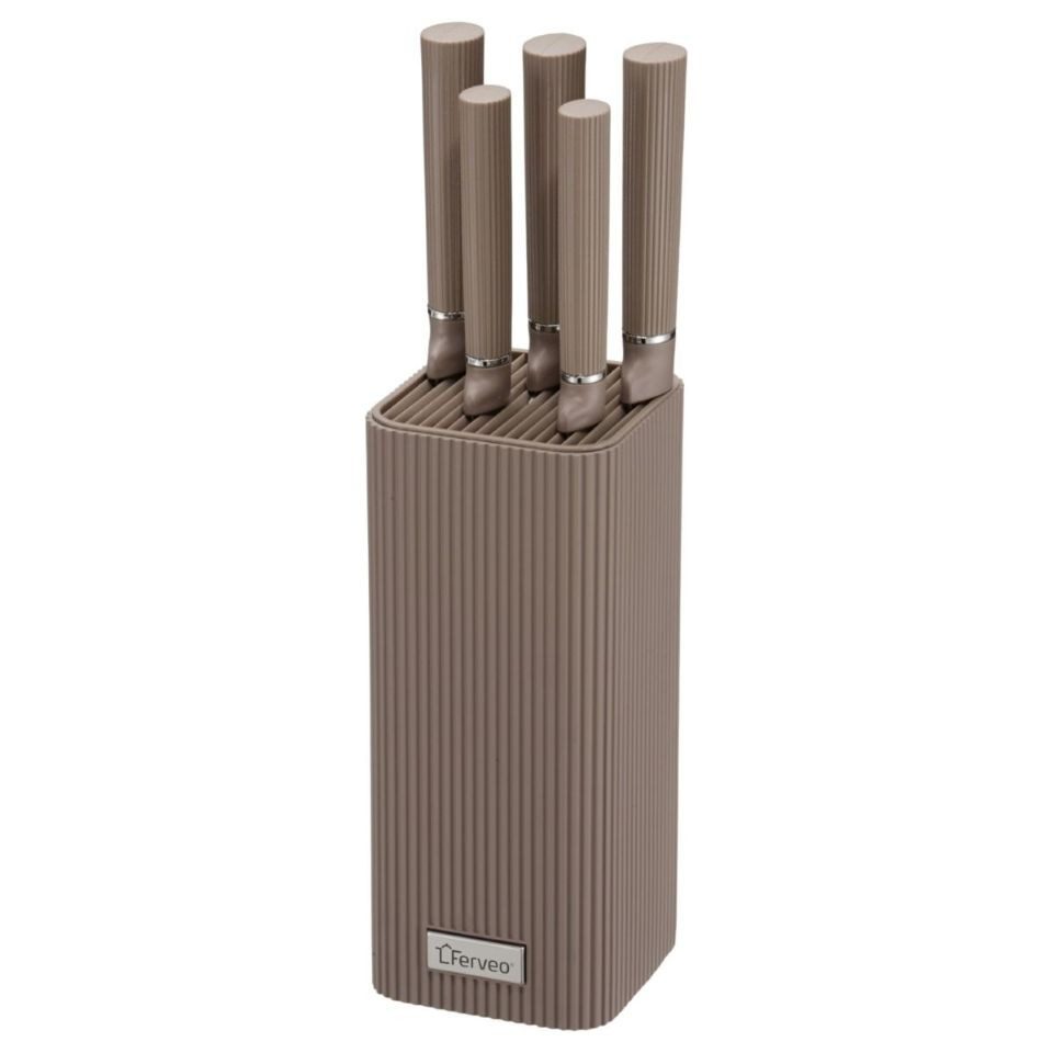 Ferveo Messer-Set Yadis Grau-Braun (1-tlg)