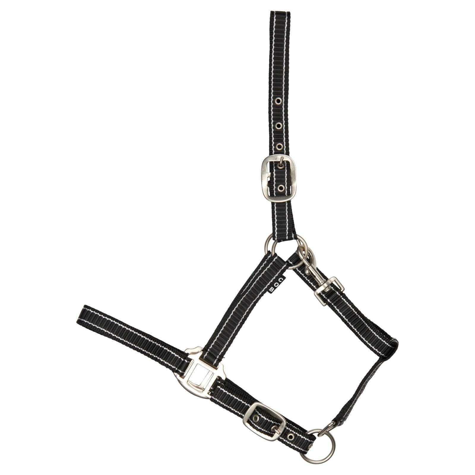 Horse Guard Halfter RIO Halfter grau/schwarz - Mini-Shetty, Nylon, verstellbar