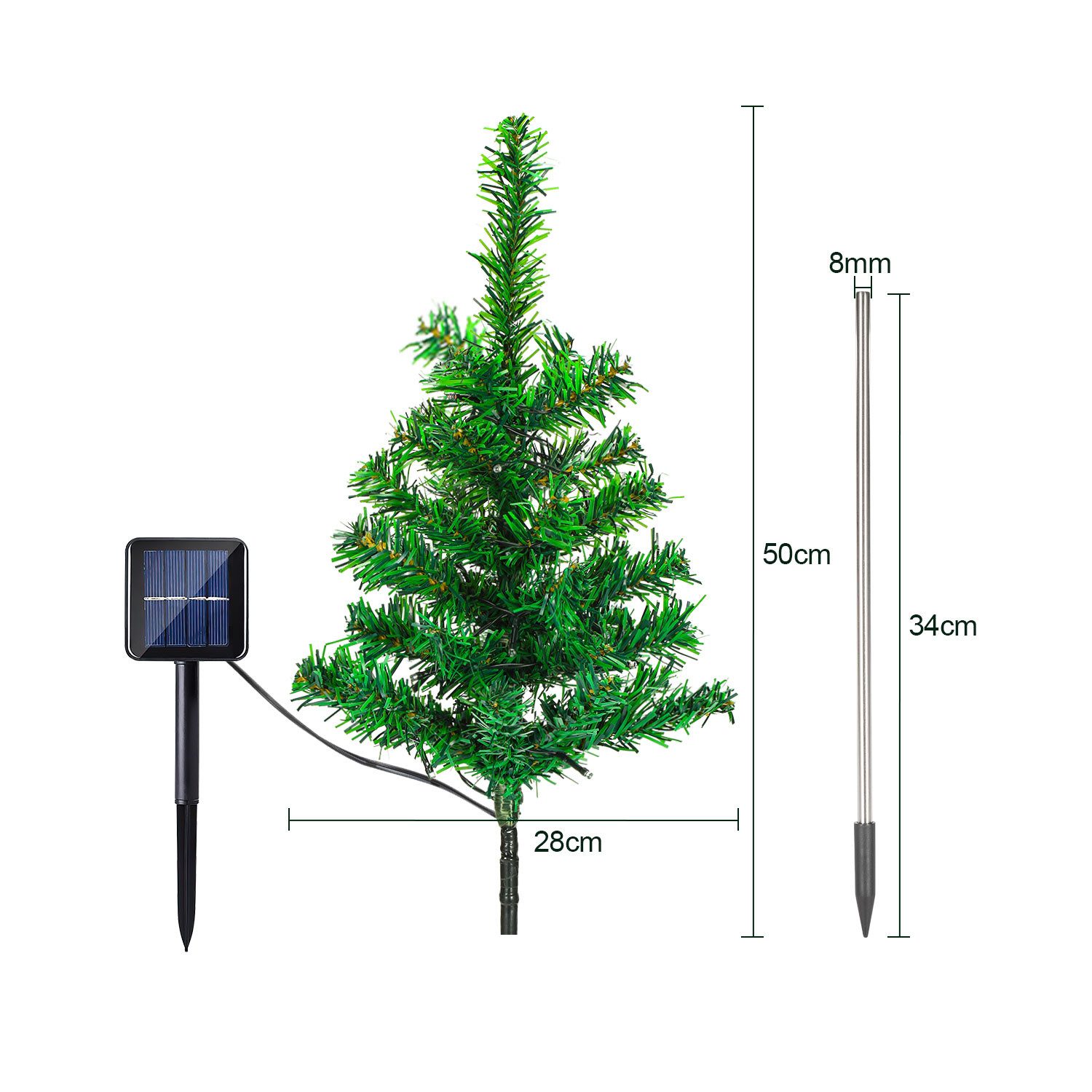 Clanmacy LED Dekolicht Solar Weihnachtsbeleuchtung Aussen günstig online kaufen