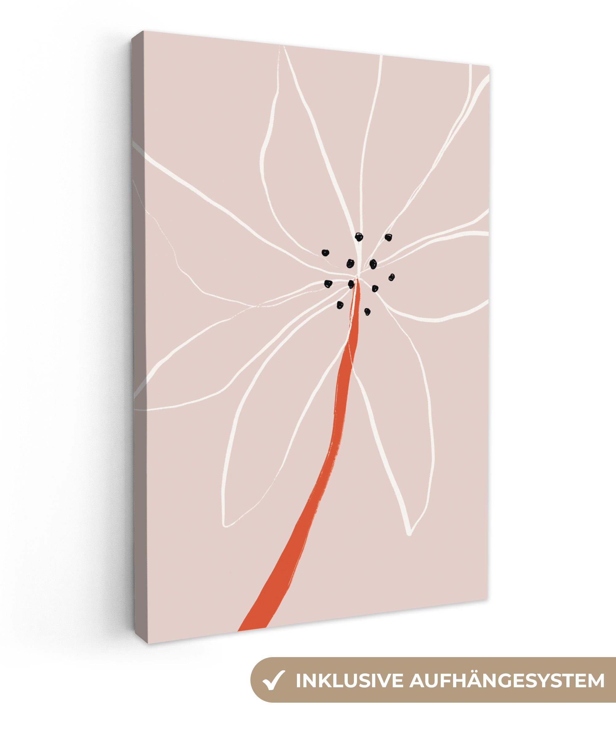 OneMillionCanvasses® Leinwandbild Blumen - Abstrakt - günstig online kaufen