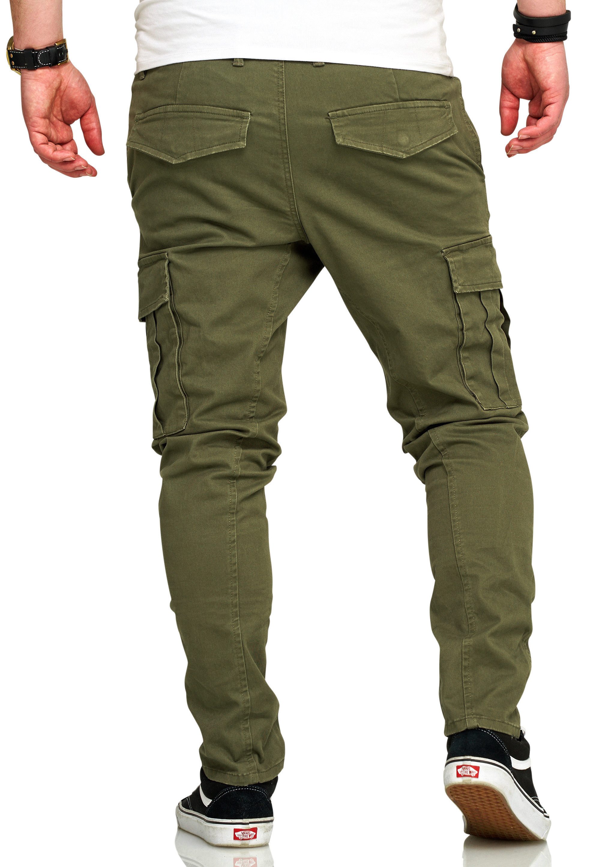 behype Cargohose BHTROJAN Herren Chino Jeans Hose Cargojeans Stoffhose Freizeithose