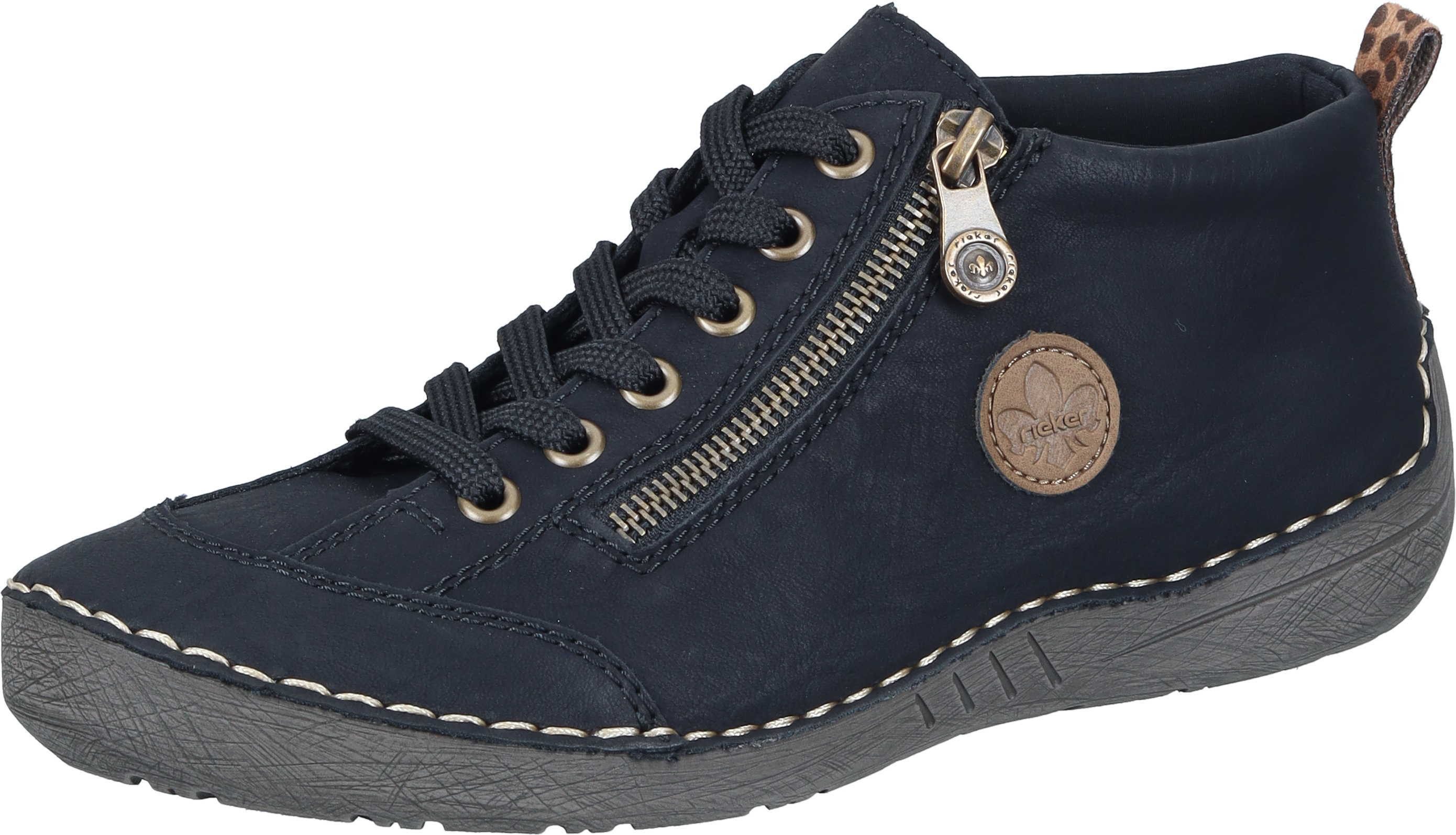 Rieker Schnürer Schnürstiefelette aus strapazierfähigem Synthetik günstig online kaufen