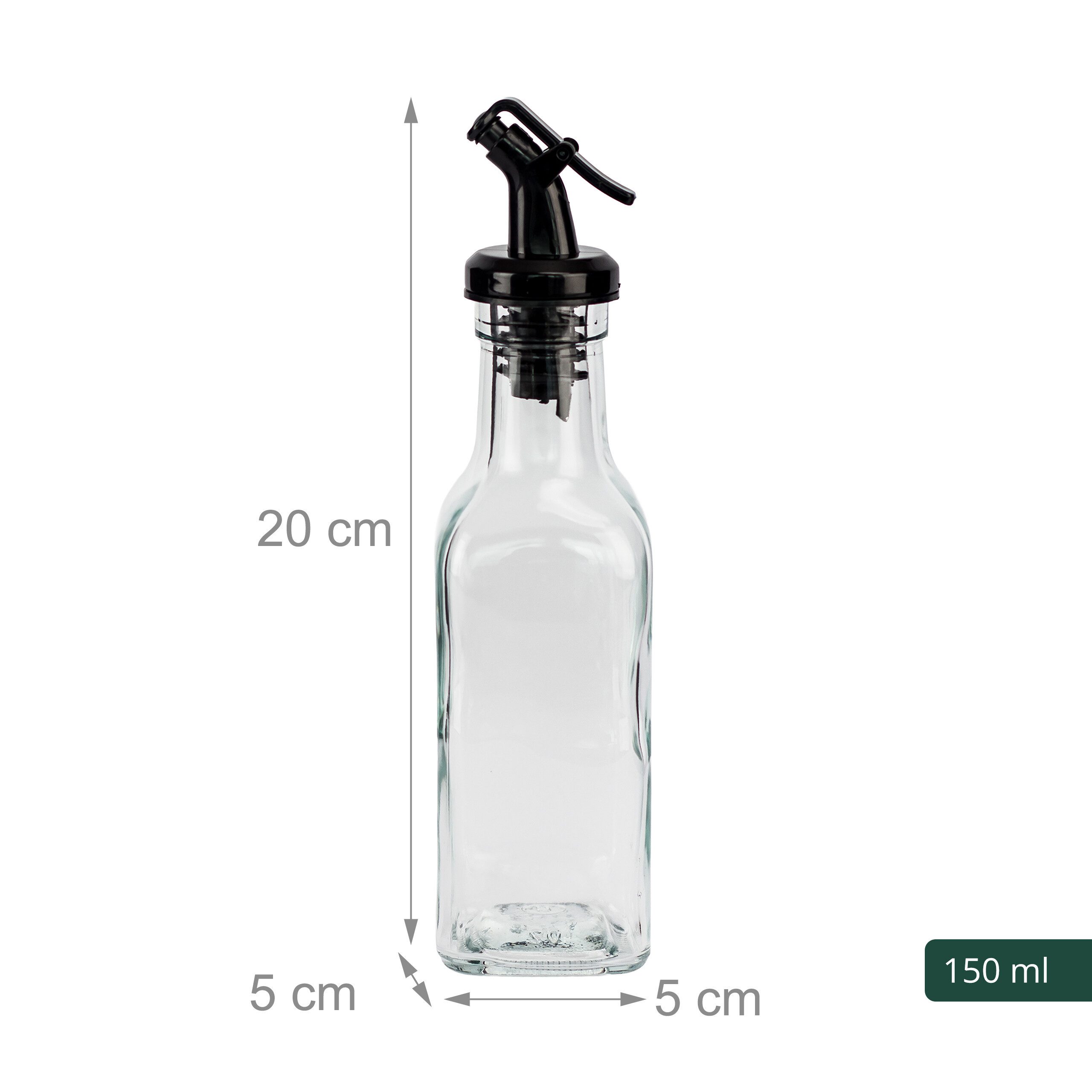 relaxdays Ölspender Öl Flasche mit Ausgießer 12er Set, (12-tlg) – Bild 4 von 5