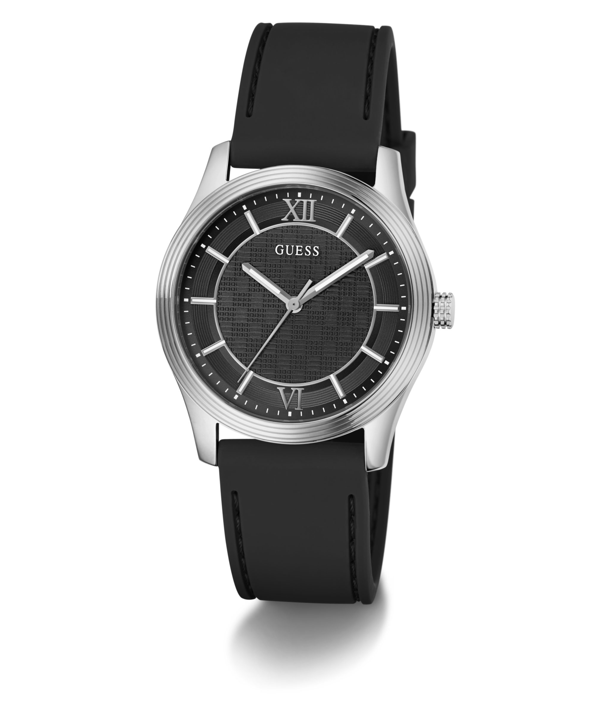 Guess Quarzuhr QUENTIN GW1128G1, Armbanduhr, Damenuhr, Herrenuhr, Silikonarmband, analog