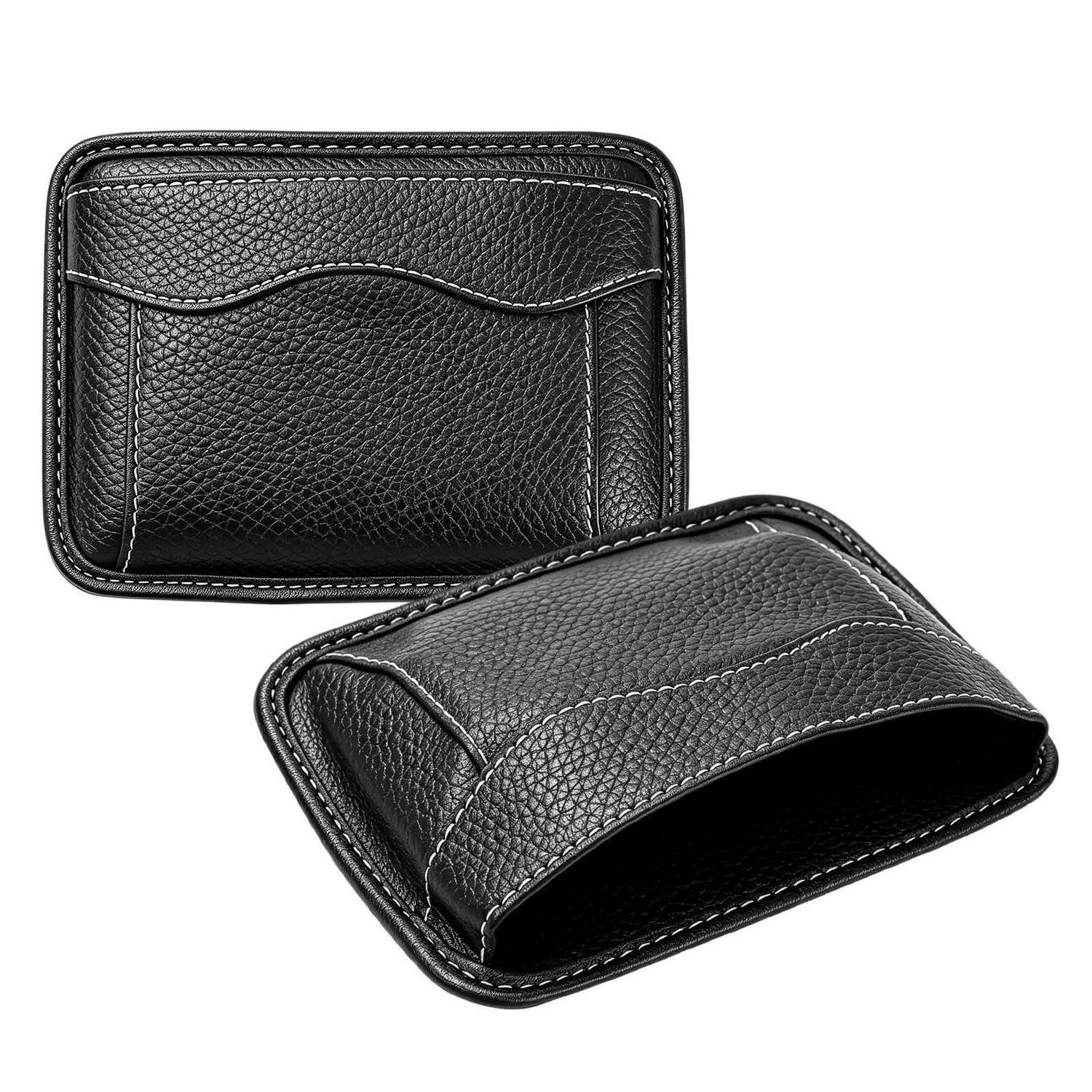 LuxusKollektion Rücksitzorganizer Auto Organizer PU-Leder Schwarz 2Stk