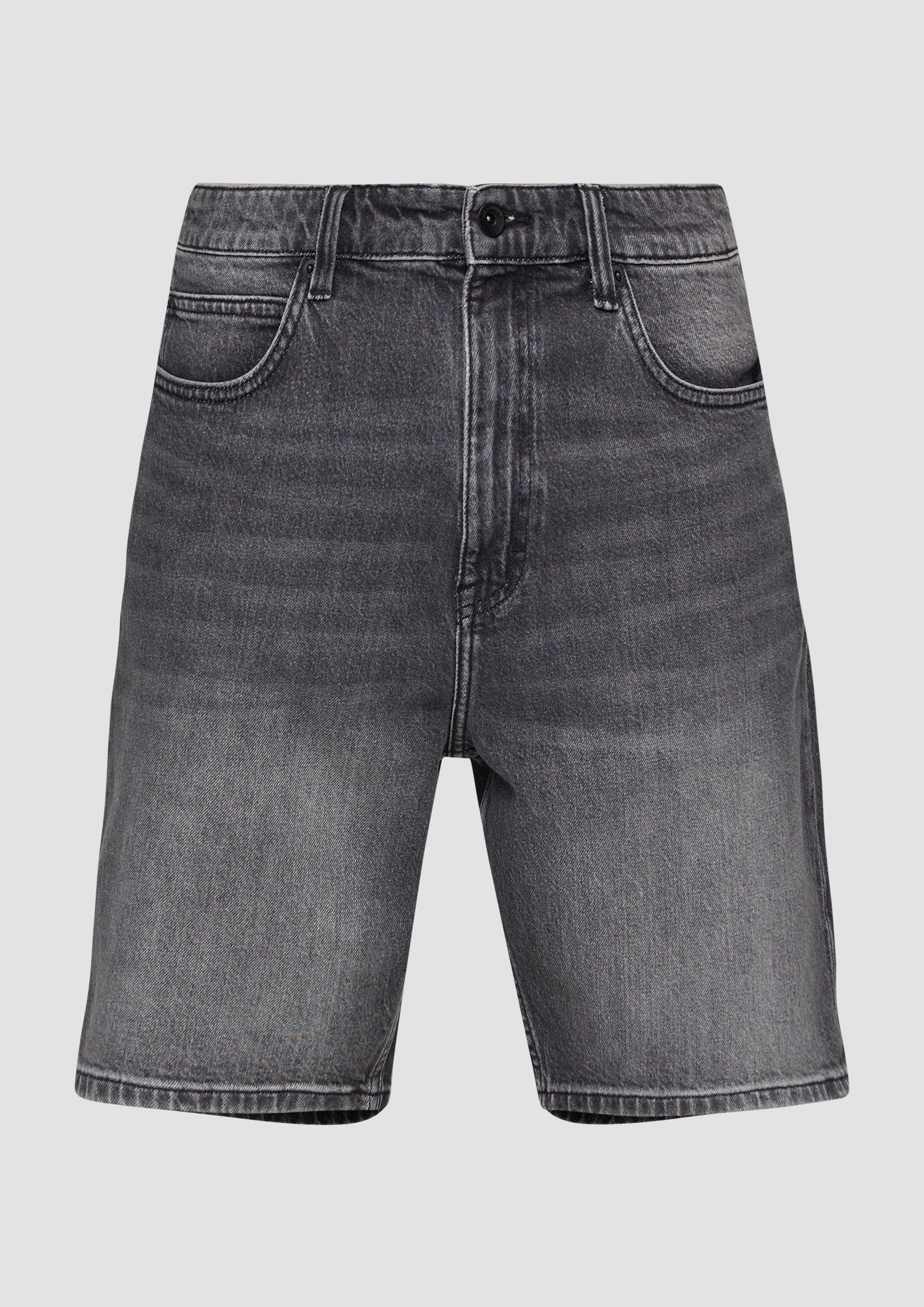 QS Jeansshorts Jeans-Hose Jeans-Shorts / Loose Fit / Mid Rise