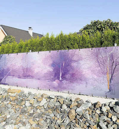 MyMaxxi Sichtschutzzaunmatten Zaunbanner Landschafts Malerei Sichtschutz Garten Zaun