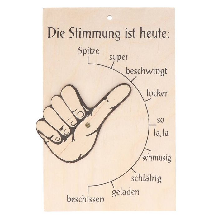 Spruchreif® Hängedekoration Stimmungsbarometer (1 St)
