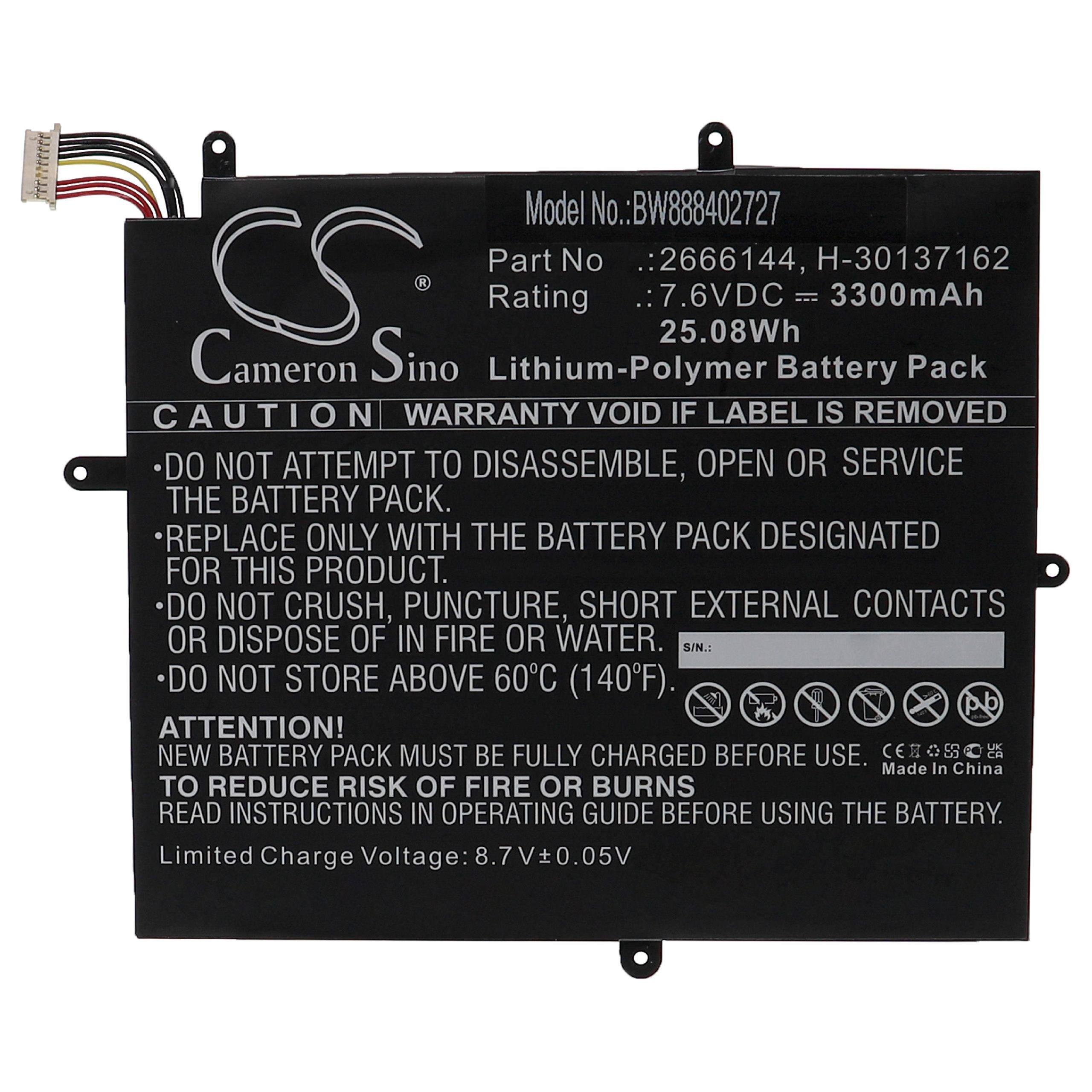 vhbw kompatibel mit Jumper EZBook X1 Li-Polymer (7,6 mAh V) 3300 Laptop-Akku