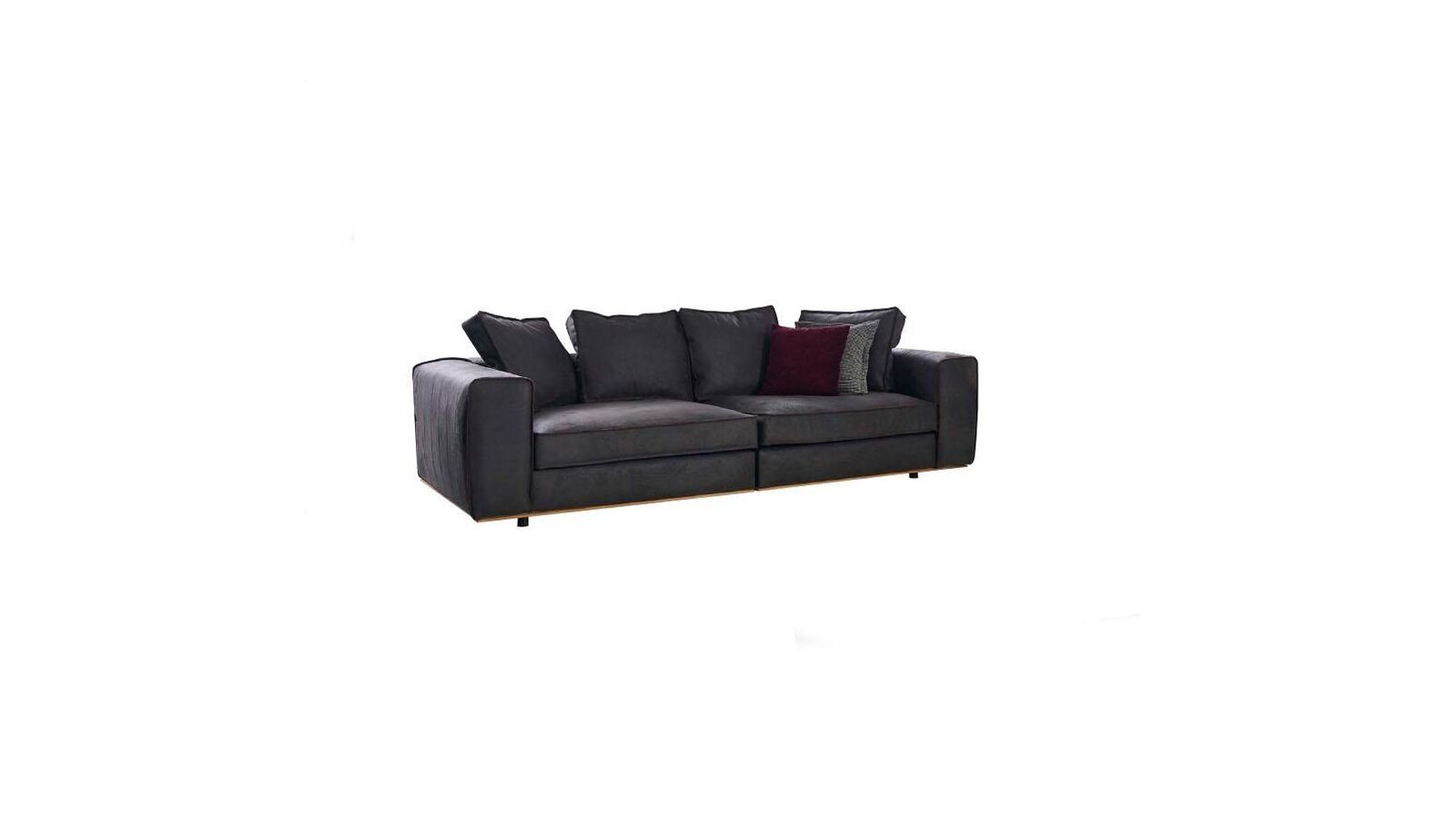 JVmoebel Sofa Dreisitzer Couch Sofa 3 Sitzer Grau Stoff Stoffsofa Polstersofa Design, 1 Teile, Made in Europa
