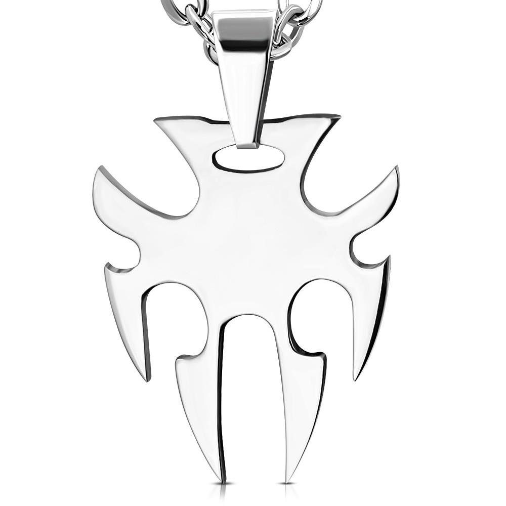 (1-tlg), Pendant aus BUNGSA Anhänger Unisex Silber Edelstahl Set Halsketten Tribal Anhänger