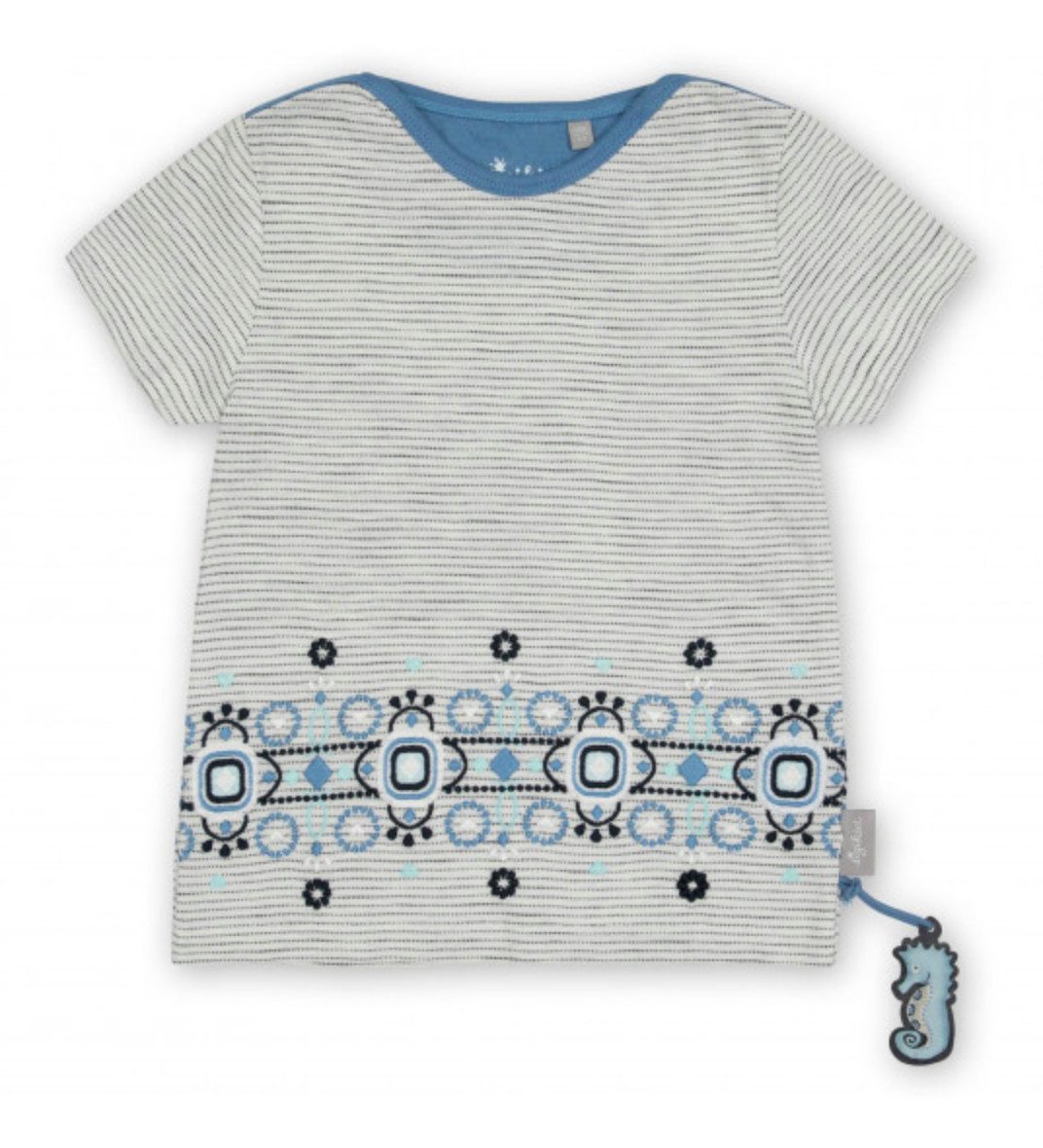 Sigikid T-Shirt Mädchen T-Shirt aus Bio-Baumwolle mit Musterstreifen – Kurzarmshirt