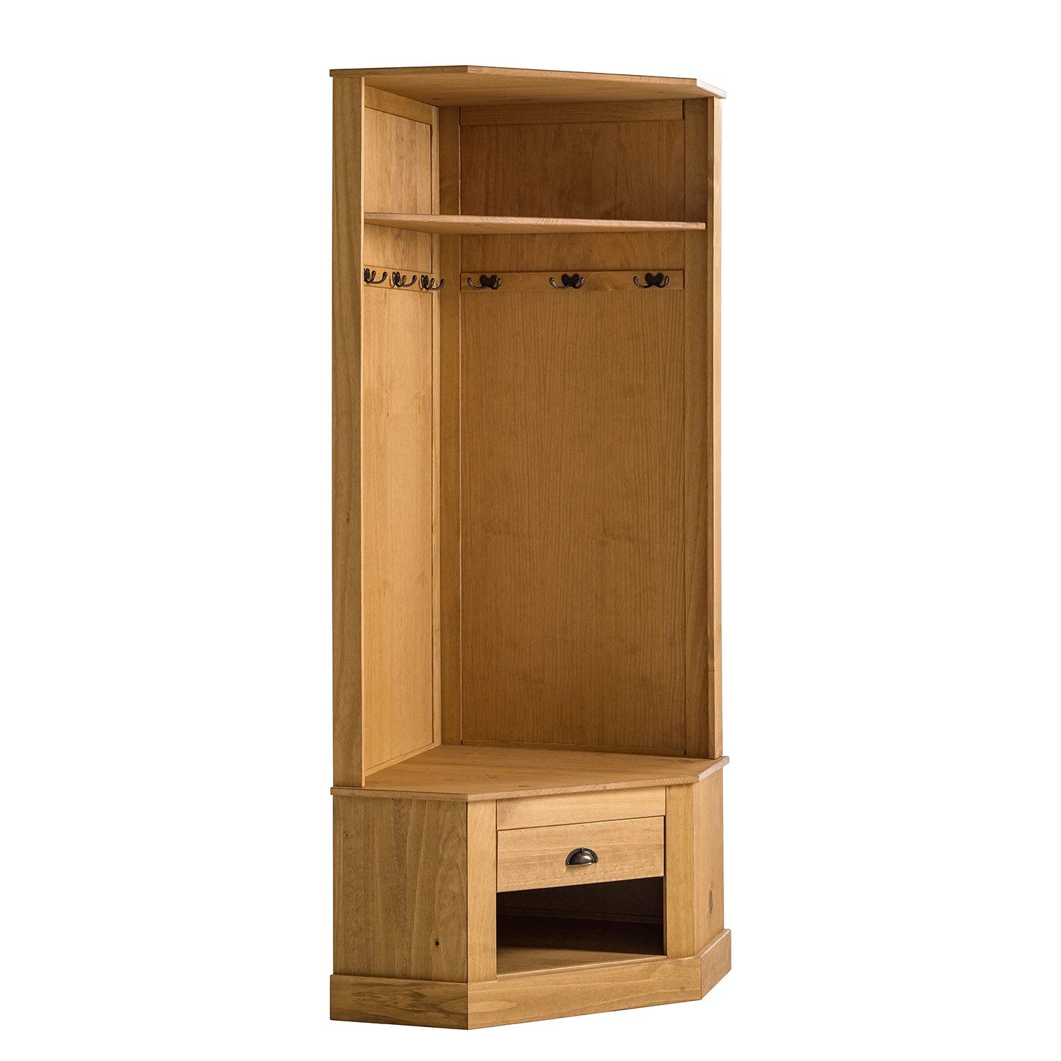 loft24 Kompaktgarderobe Tommy Garderobe, Dielenmöbel, Kiefer, Landhausstil, günstig online kaufen