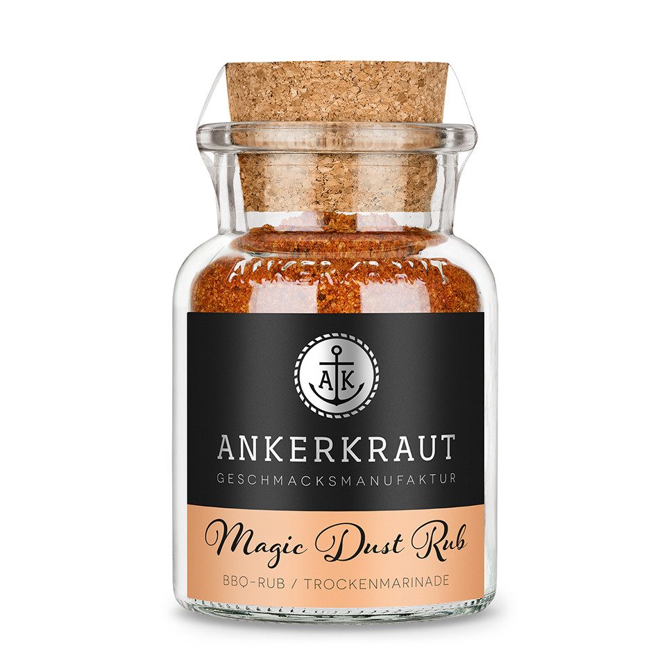 Ankerkraut Gewürz Magic Dust, BBQ-Rub, Magic Dust, 100g im Korkenglas