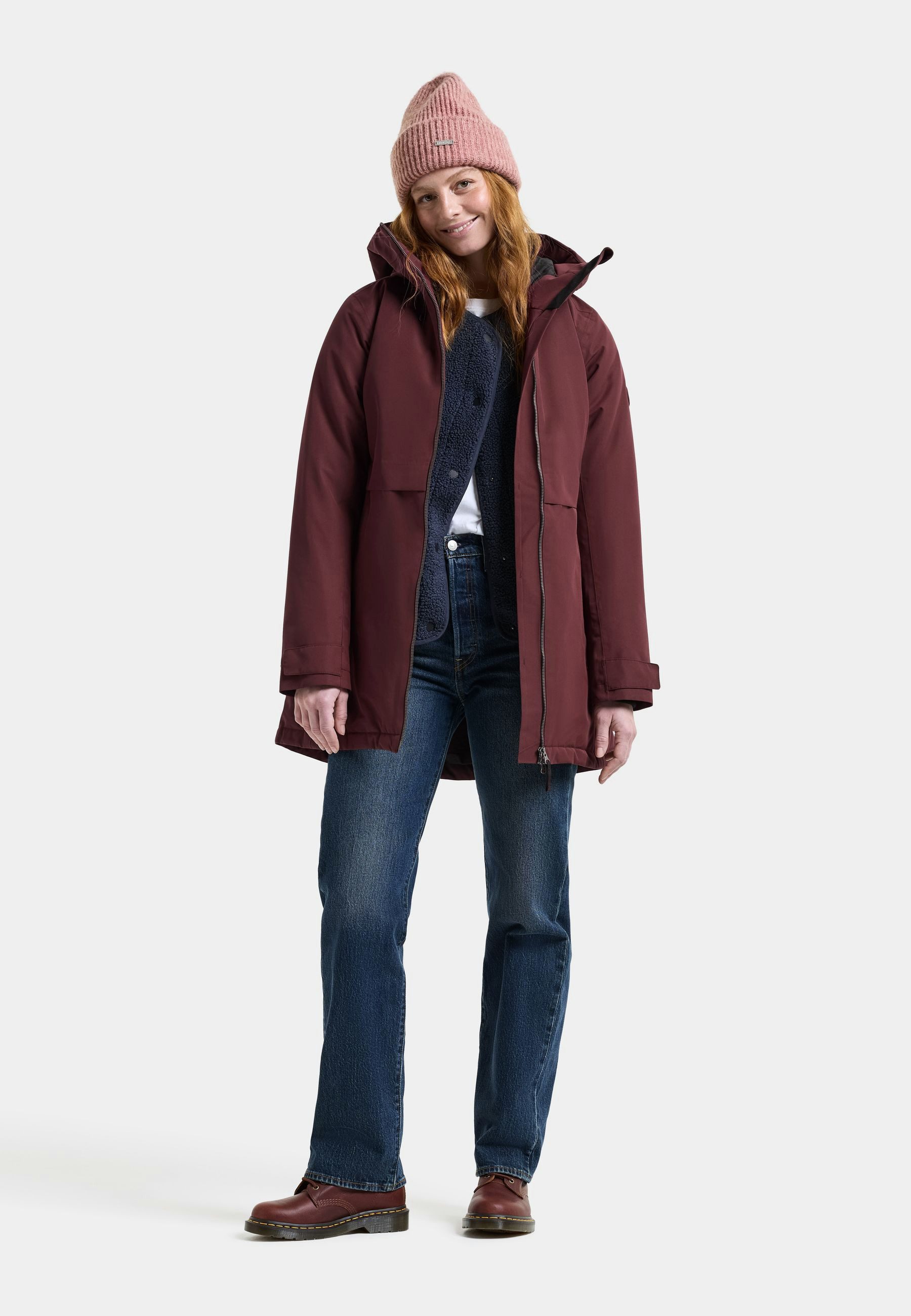 Didriksons Winterjacke Damen Winterparka Wasserdicht TIRIL mit Kapuze mit Taschen