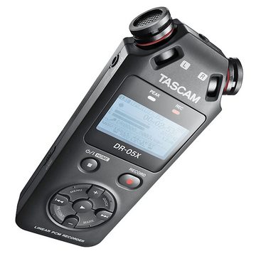 Tascam DR-05X Audio-Recoder Digitales Aufnahmegerät (mit Audiofly Ohrhörer)