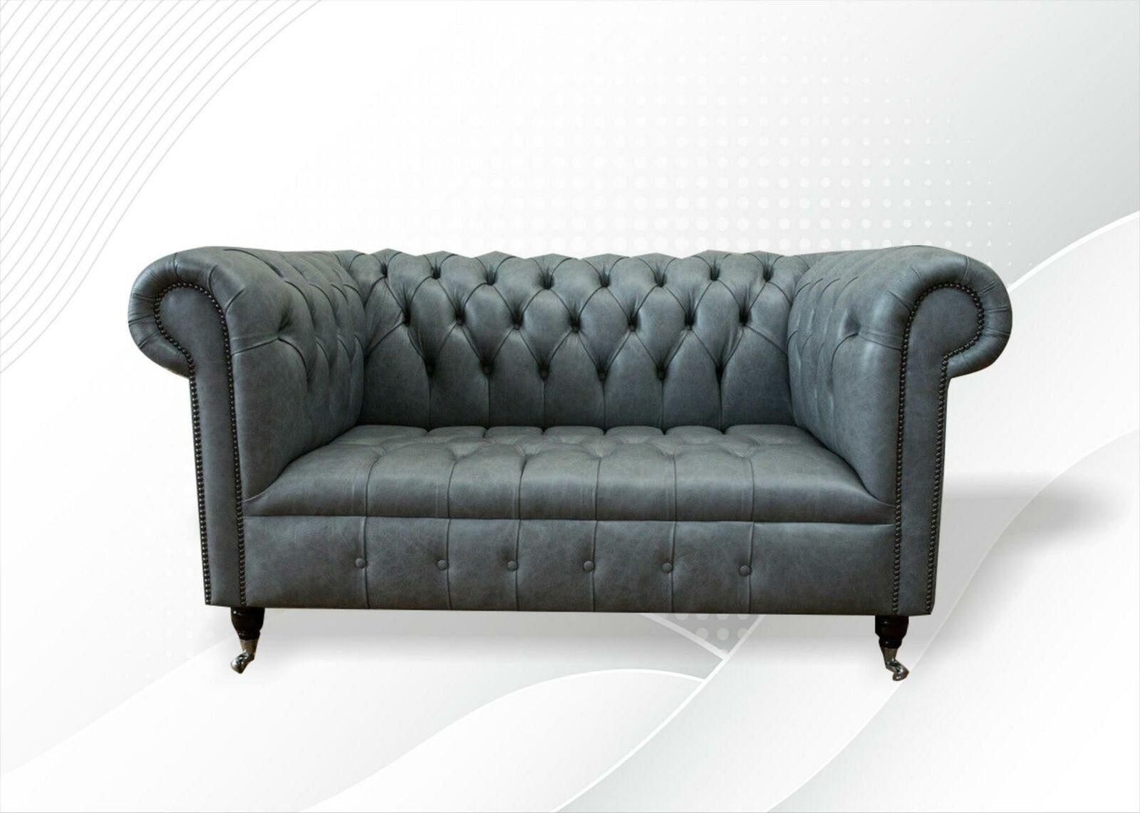 Chesterfield Made Chesterfield-Sofa Europe Neu, Design in JVmoebel Zweisitzer Luxus Wohnzimmermöbel