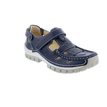 WOLKY Move, Oxford leather (Glattleder), Blue-grey, Klettverschluss 0470335 Klettschuh