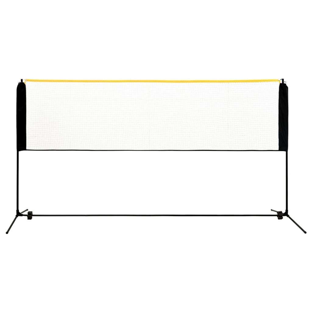 vidaXL Badmintonnetz Badmintonnetz Verstellbar 300x103x94-158 cm Metall