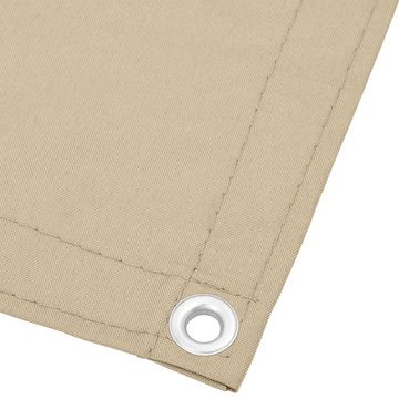 vidaXL Seitenmarkise Balkon-Sichtschutz Beige 90x700 cm 100 Polyester-Oxford