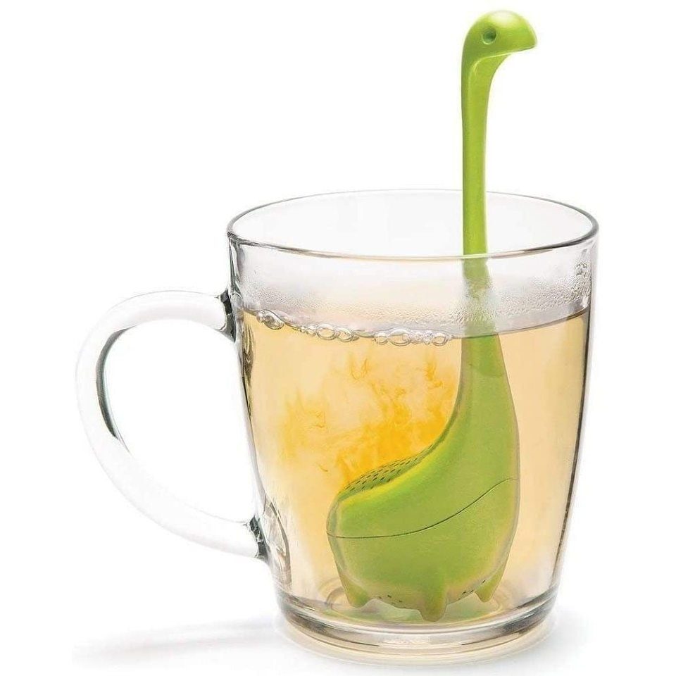 Teefilter für losen Tee und Teeblätter Tea für Tassen 001 Stück - grau COM-FOUR® TeesiebMr Teeei für Teeliebhaber