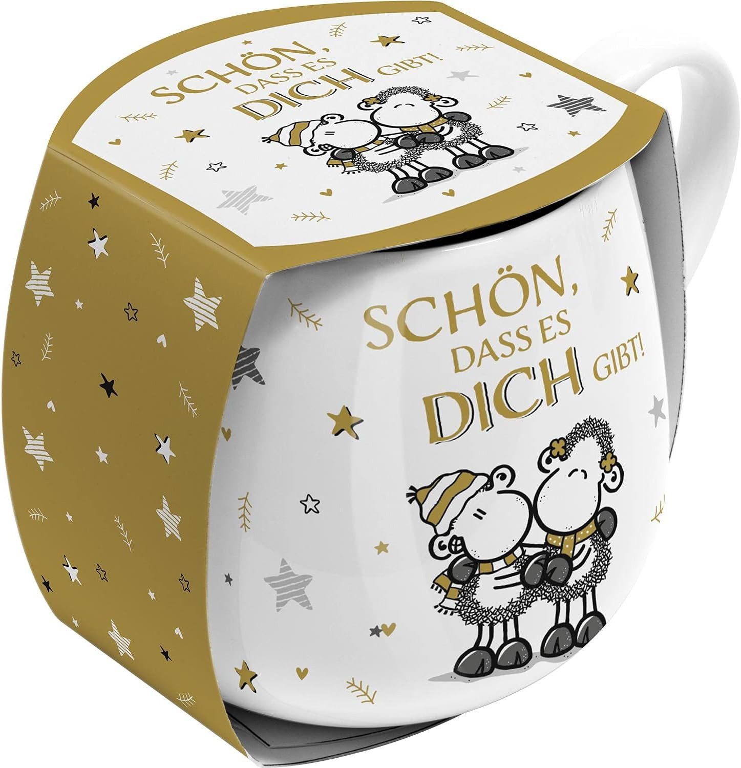 Sheepworld Tasse Tasse Teetasse Kaffeetasse Kaffeebecher 45cl Geschenk Sheepworld, Porzellan