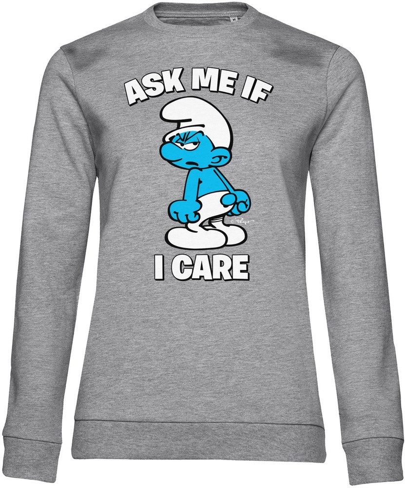 Die Schlümpfe Rundhalspullover The Smurfs - Ask Me If I Care Girly Sweatshirt