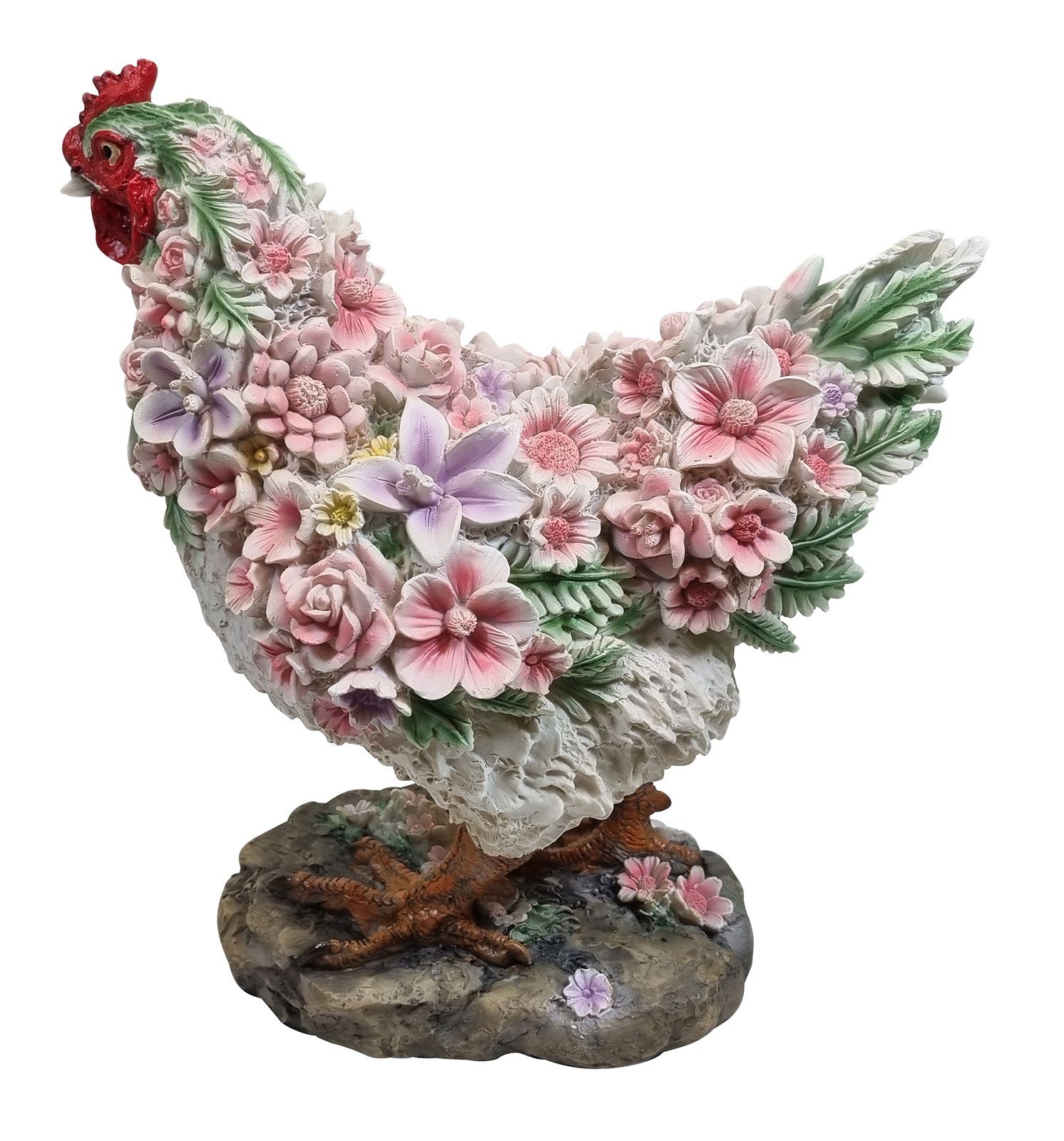 Gartenfigur St) (1 stehend, Plus Dekofigur mit Fachhandel Blumen Huhn