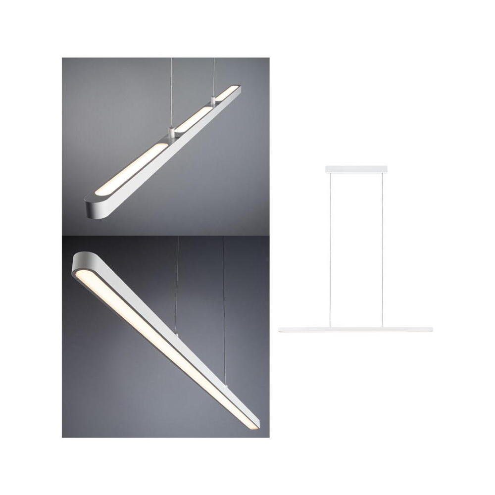 Paulmann LED Pendelleuchte LED warmweiss, Ja, LED, Lento Weiß fest verbaut, enthalten: Leuchtmittel in Angabe, Pendelleuchte Pendellampe, Hängeleuchte, 3495lm, 4x10,5W keine Pendelleuchte